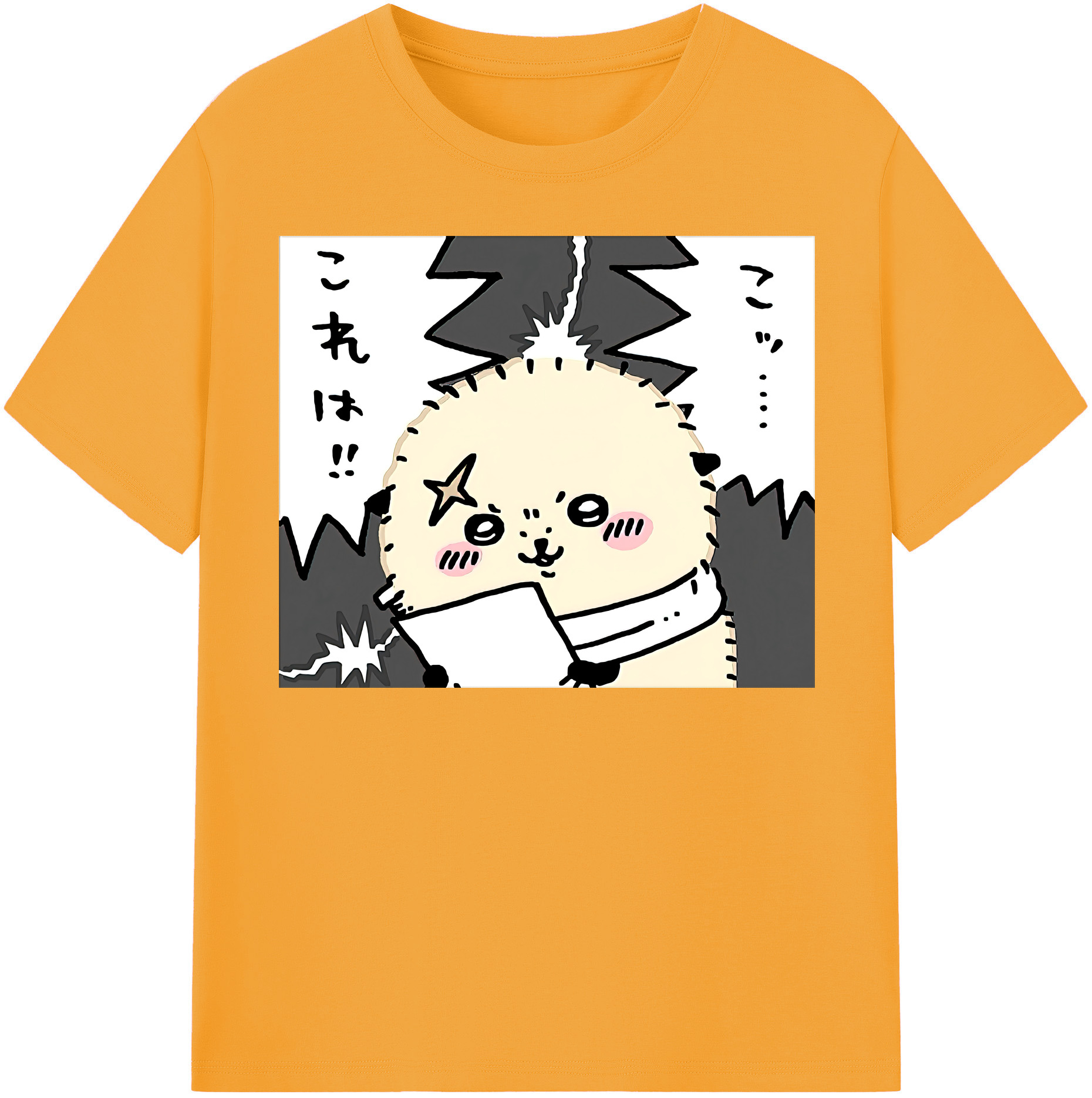 （画像用） ちいかわ ラッコ Chii-kawa Sea otter レディースカジュアルプリントTシャツ（綿100％）