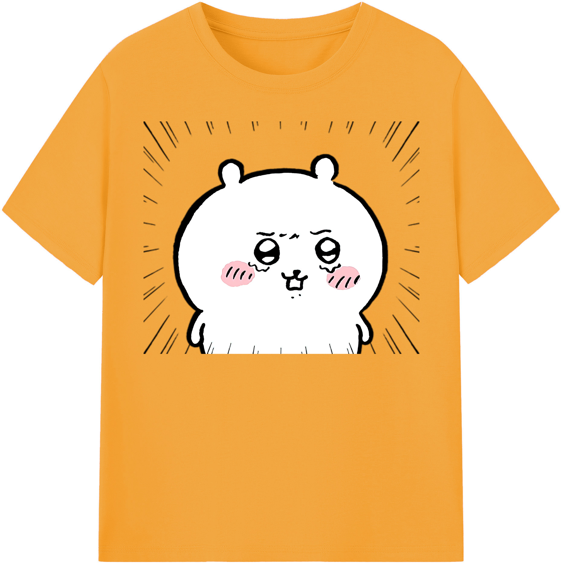 （画像用） ちいかわ ちいかわ Chii-kawa chiikawa レディースカジュアルプリントTシャツ（綿100％）