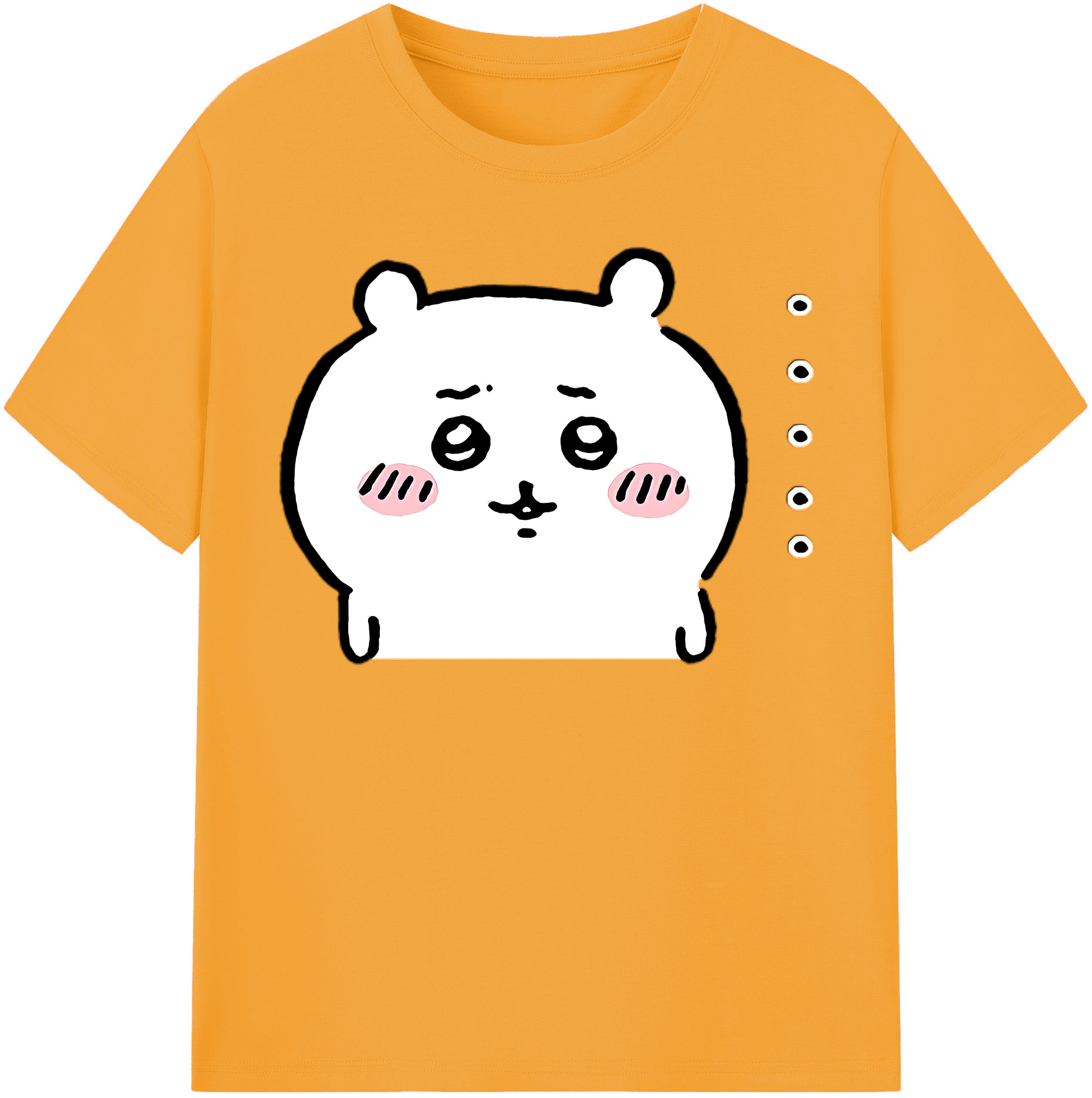 （画像用） ちいかわ ちいかわ Chii-kawa chiikawa レディースカジュアルプリントTシャツ（綿100％）