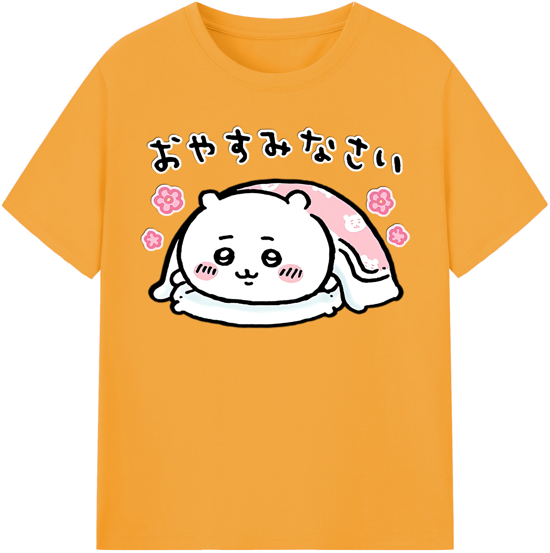 （画像用） ちいかわ ちいかわ Chii-kawa chiikawa レディースカジュアルプリントTシャツ（綿100％）