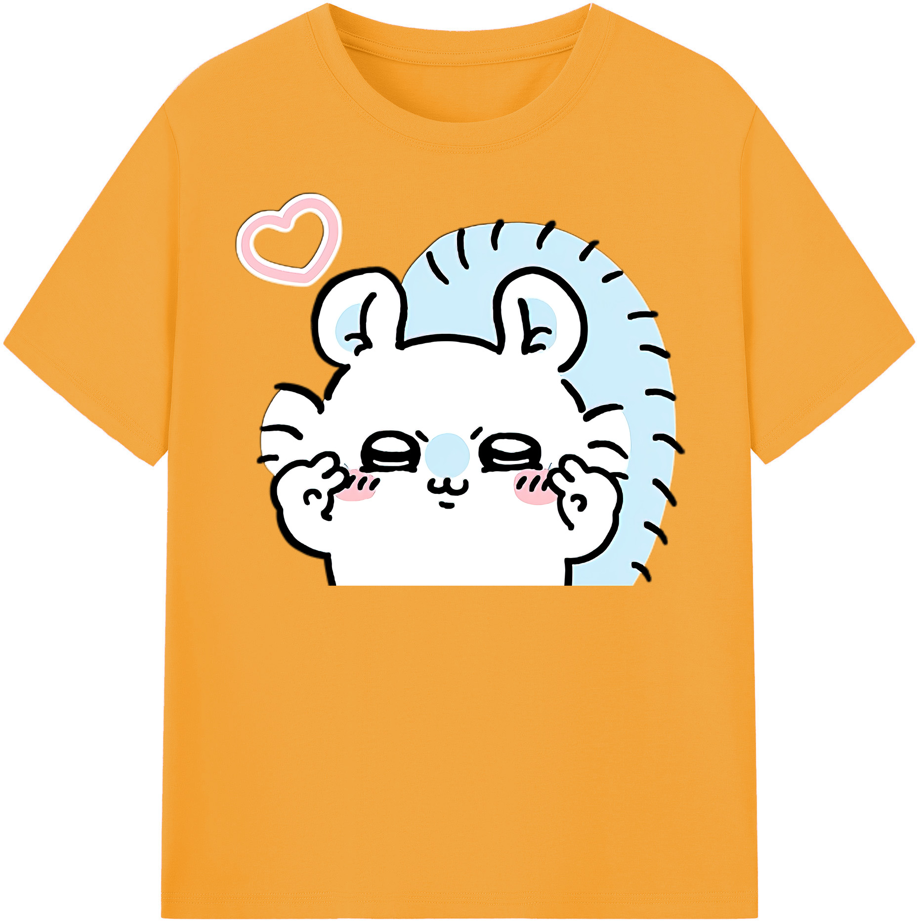 （画像用） ちいかわ モモンガ Chii-kawa Momonga レディースカジュアルプリントTシャツ（綿100％）