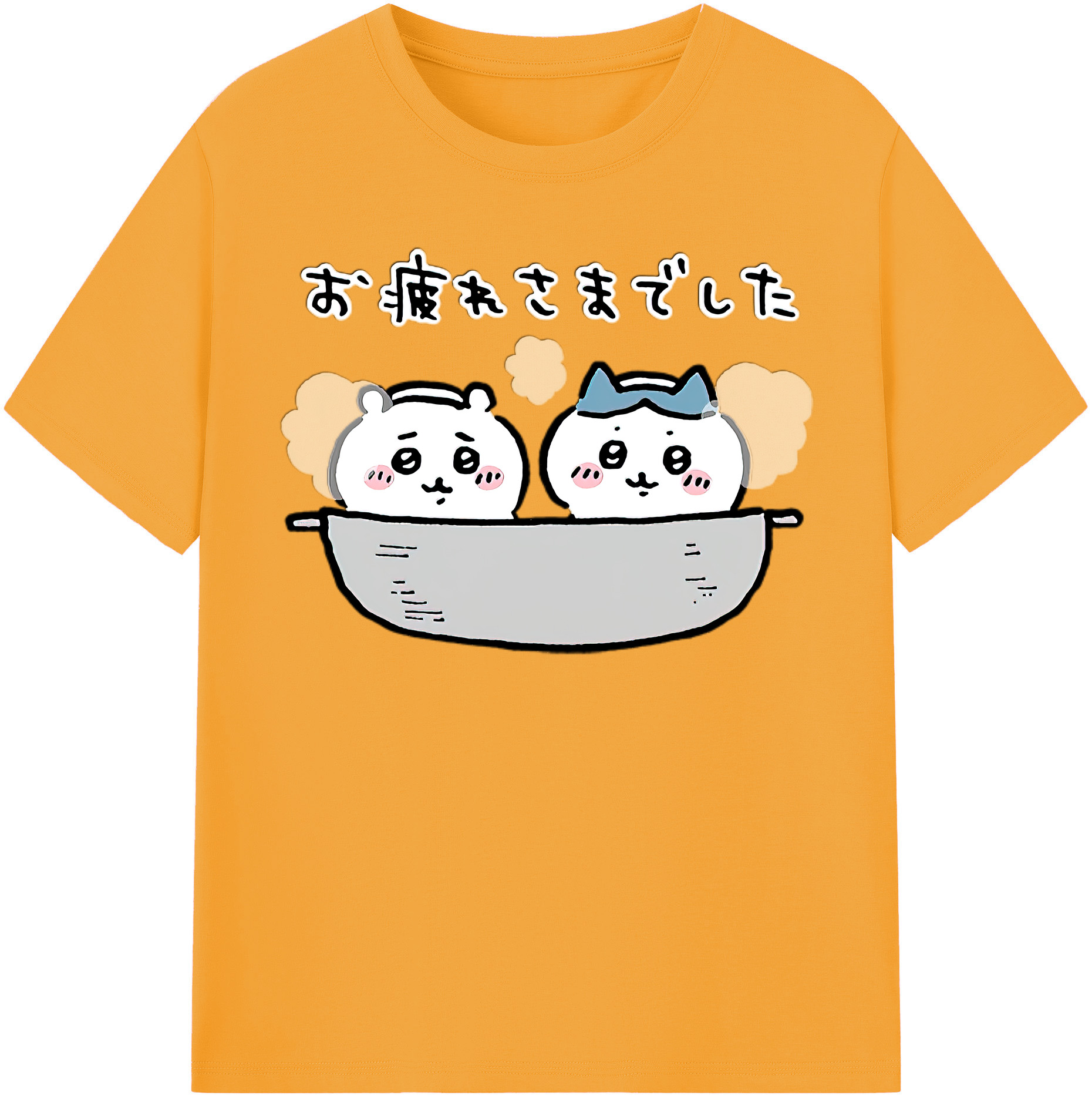 （画像用） ちいかわ ハチワレ Chii-kawa hachiware レディースカジュアルプリントTシャツ（綿100％）