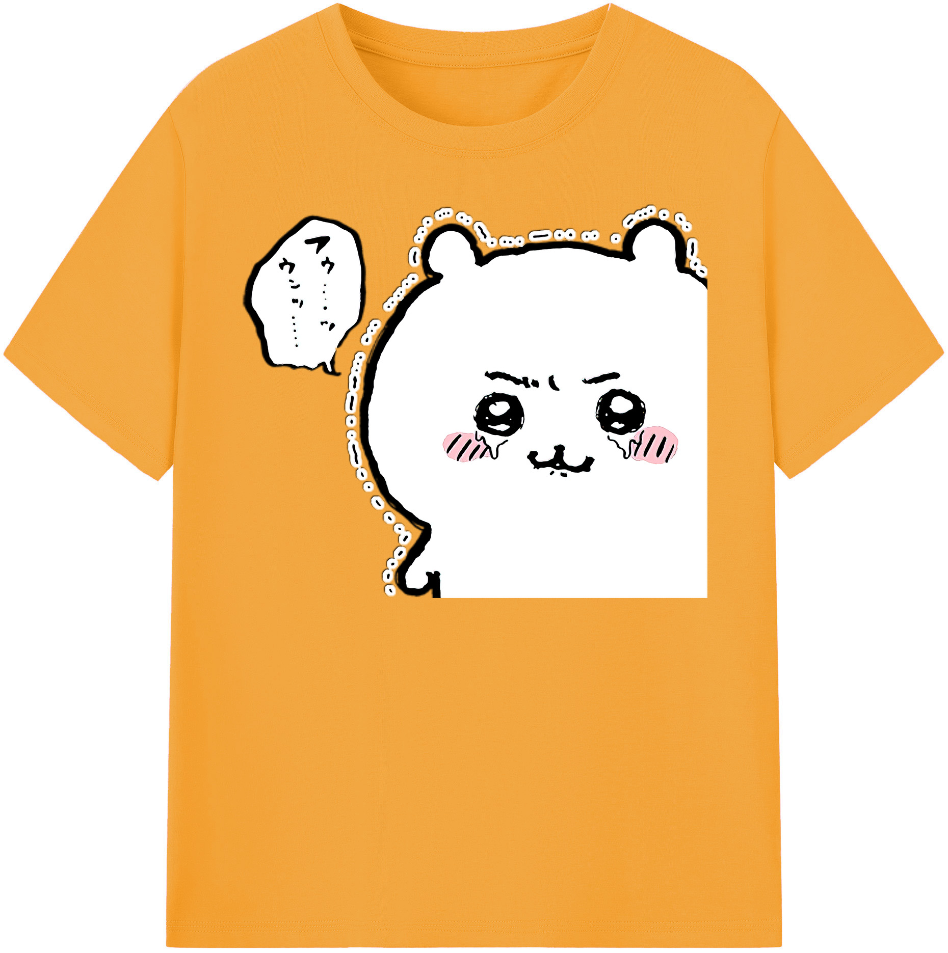 （画像用） ちいかわ ちいかわ Chii-kawa chiikawa レディースカジュアルプリントTシャツ（綿100％）