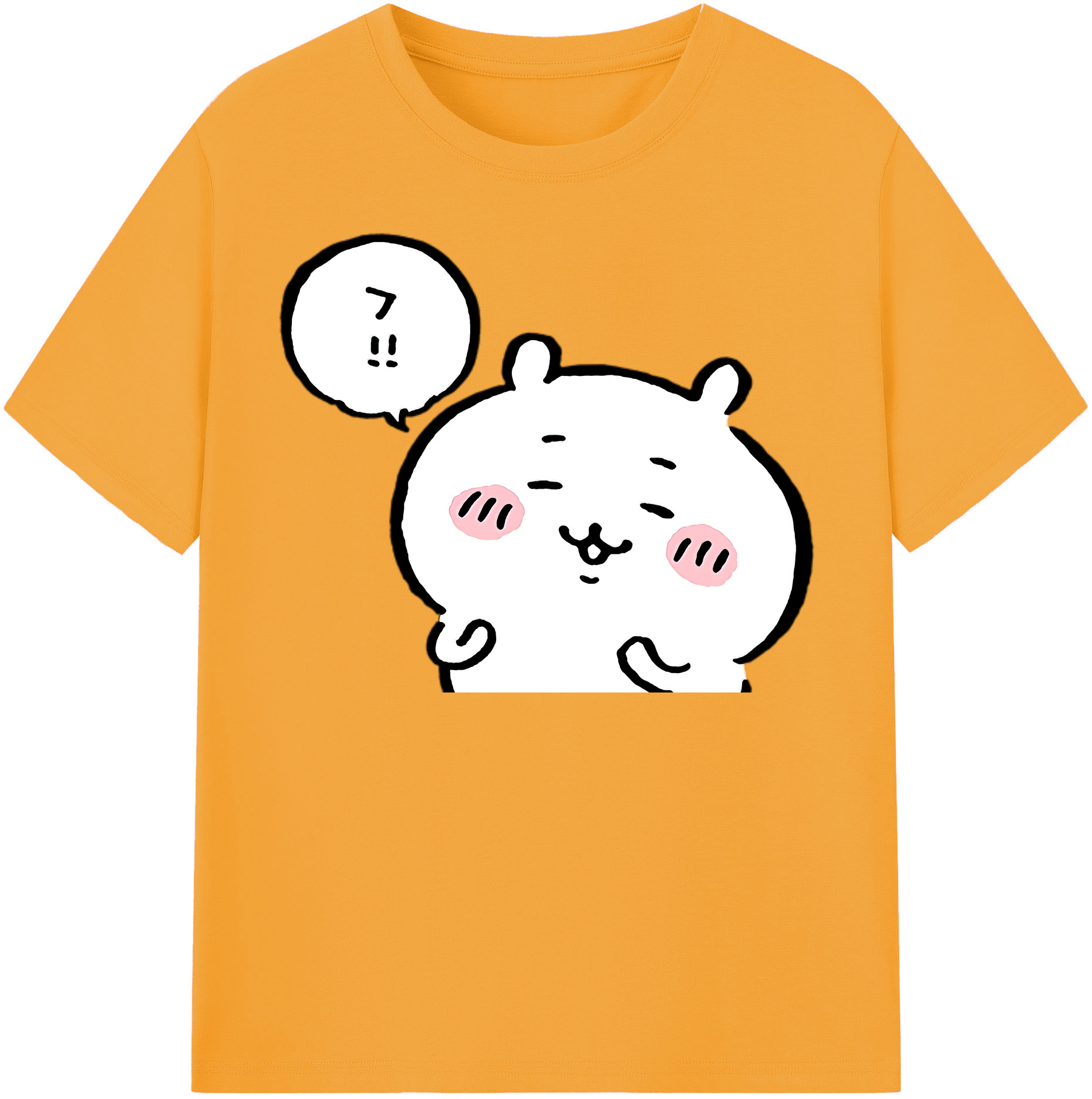 （画像用） ちいかわ ちいかわ Chii-kawa chiikawa レディースカジュアルプリントTシャツ（綿100％）