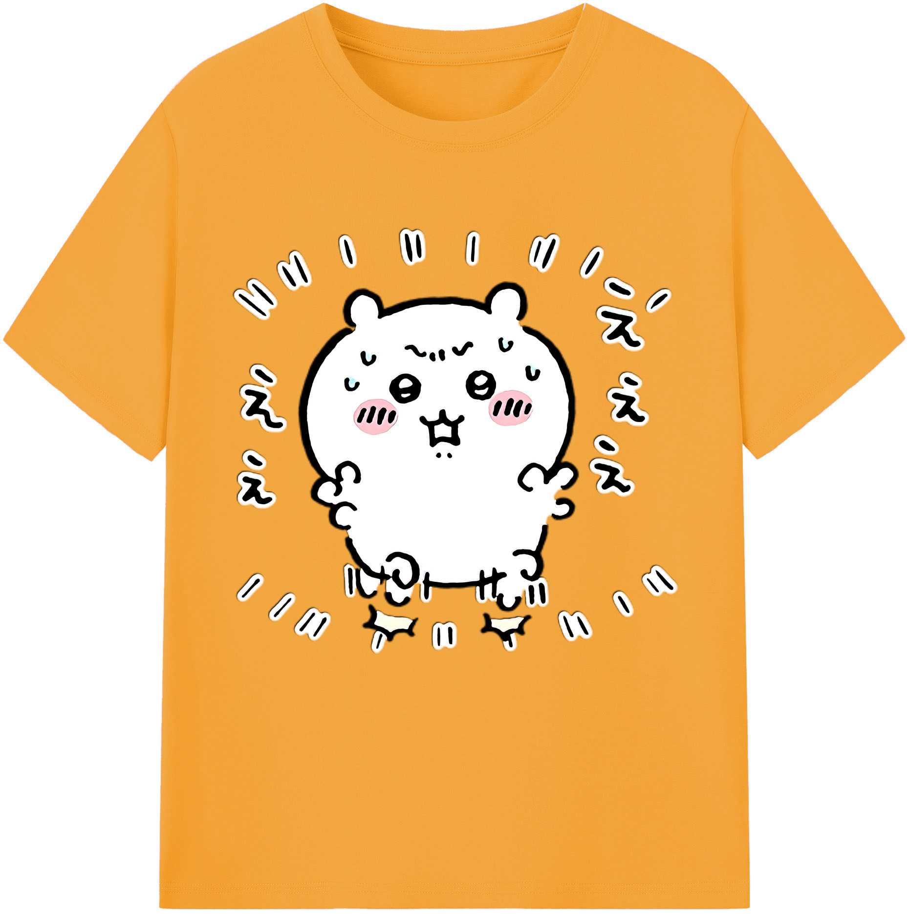 （画像用） ちいかわ ちいかわ Chii-kawa chiikawa レディースカジュアルプリントTシャツ（綿100％）
