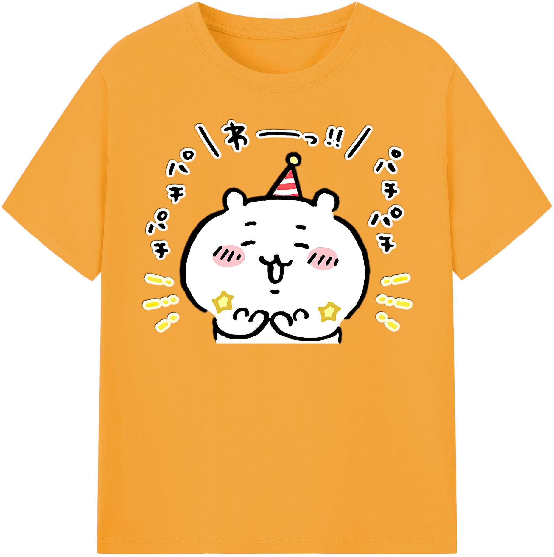（画像用） ちいかわ ちいかわ Chii-kawa chiikawa レディースカジュアルプリントTシャツ（綿100％）