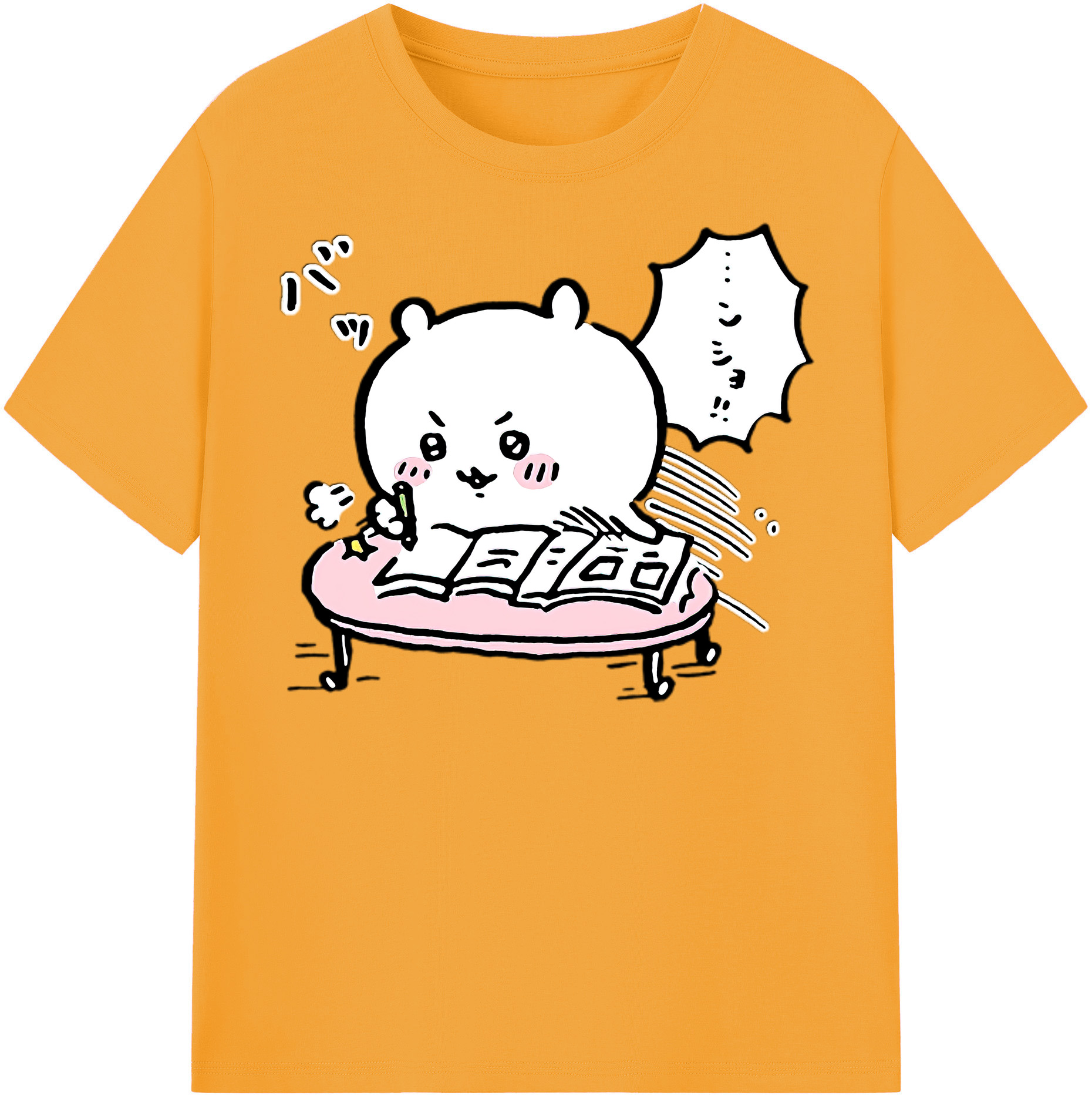 （画像用） ちいかわ ちいかわ Chii-kawa chiikawa レディースカジュアルプリントTシャツ（綿100％）