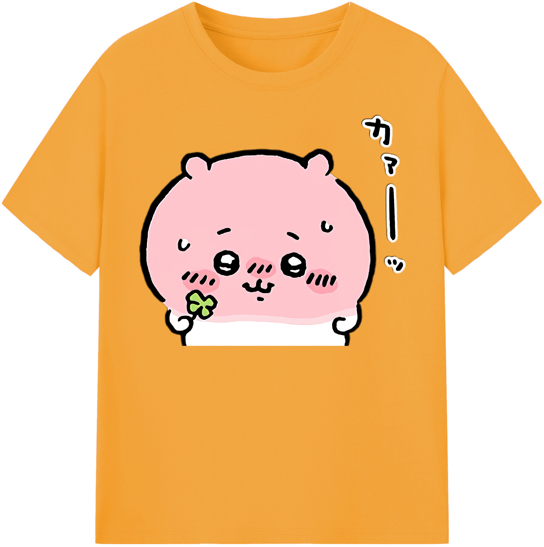 （画像用） ちいかわ ちいかわ Chii-kawa chiikawa レディースカジュアルプリントTシャツ（綿100％）