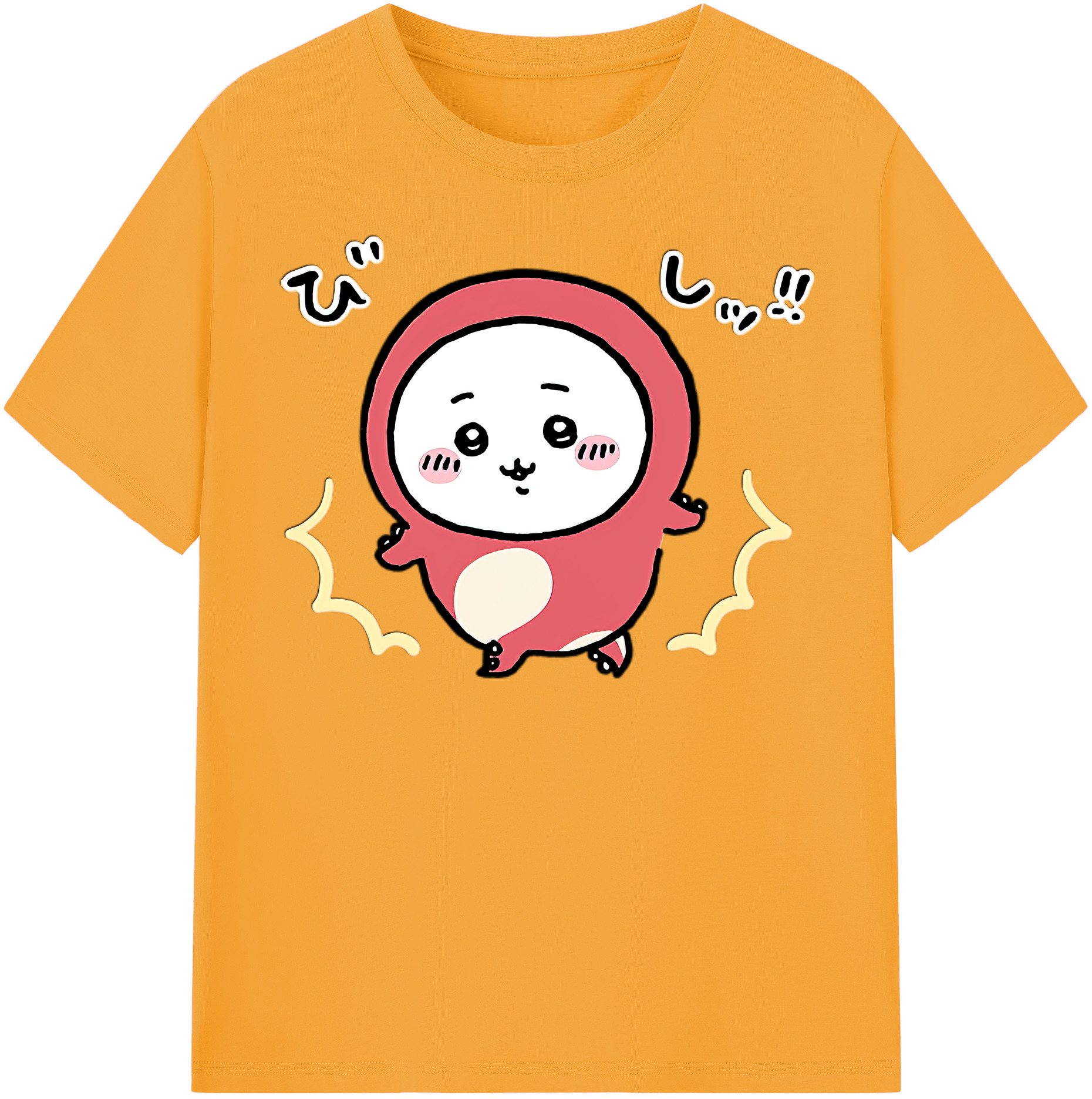 （画像用） ちいかわ ちいかわ Chii-kawa chiikawa レディースカジュアルプリントTシャツ（綿100％）