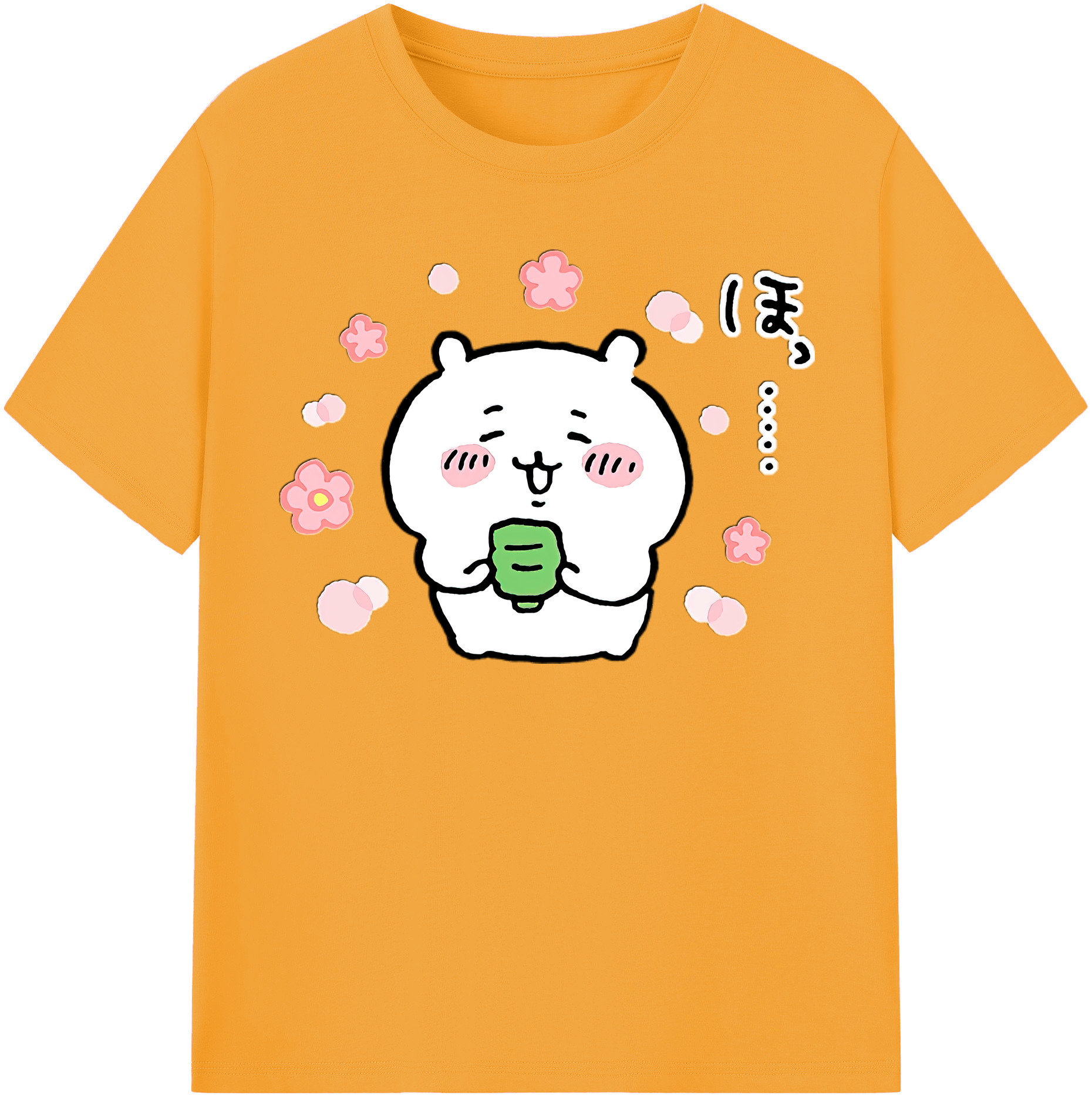 （画像用） ちいかわ ちいかわ Chii-kawa chiikawa レディースカジュアルプリントTシャツ（綿100％）