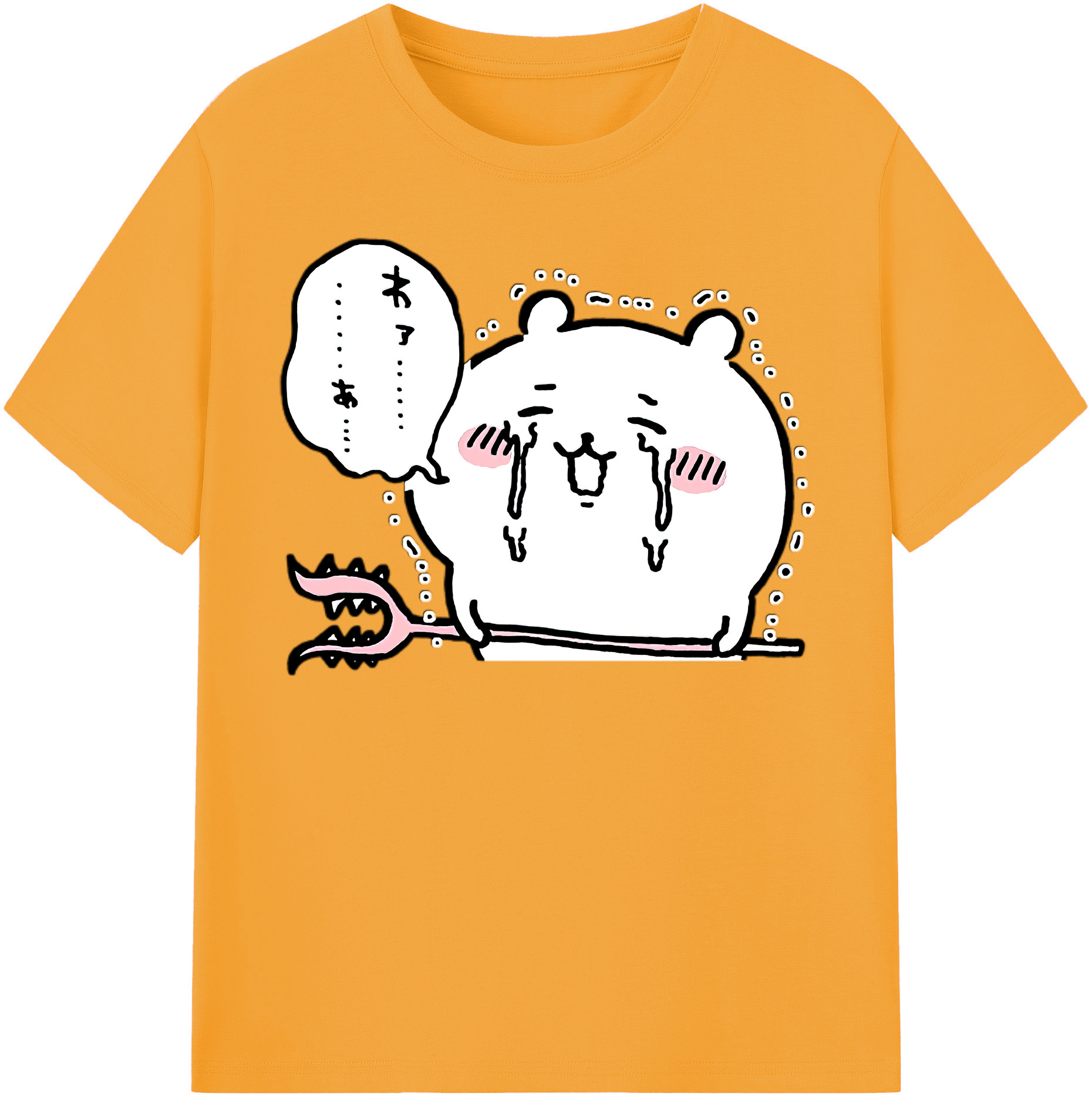 （画像用） ちいかわ ちいかわ Chii-kawa chiikawa レディースカジュアルプリントTシャツ（綿100％）