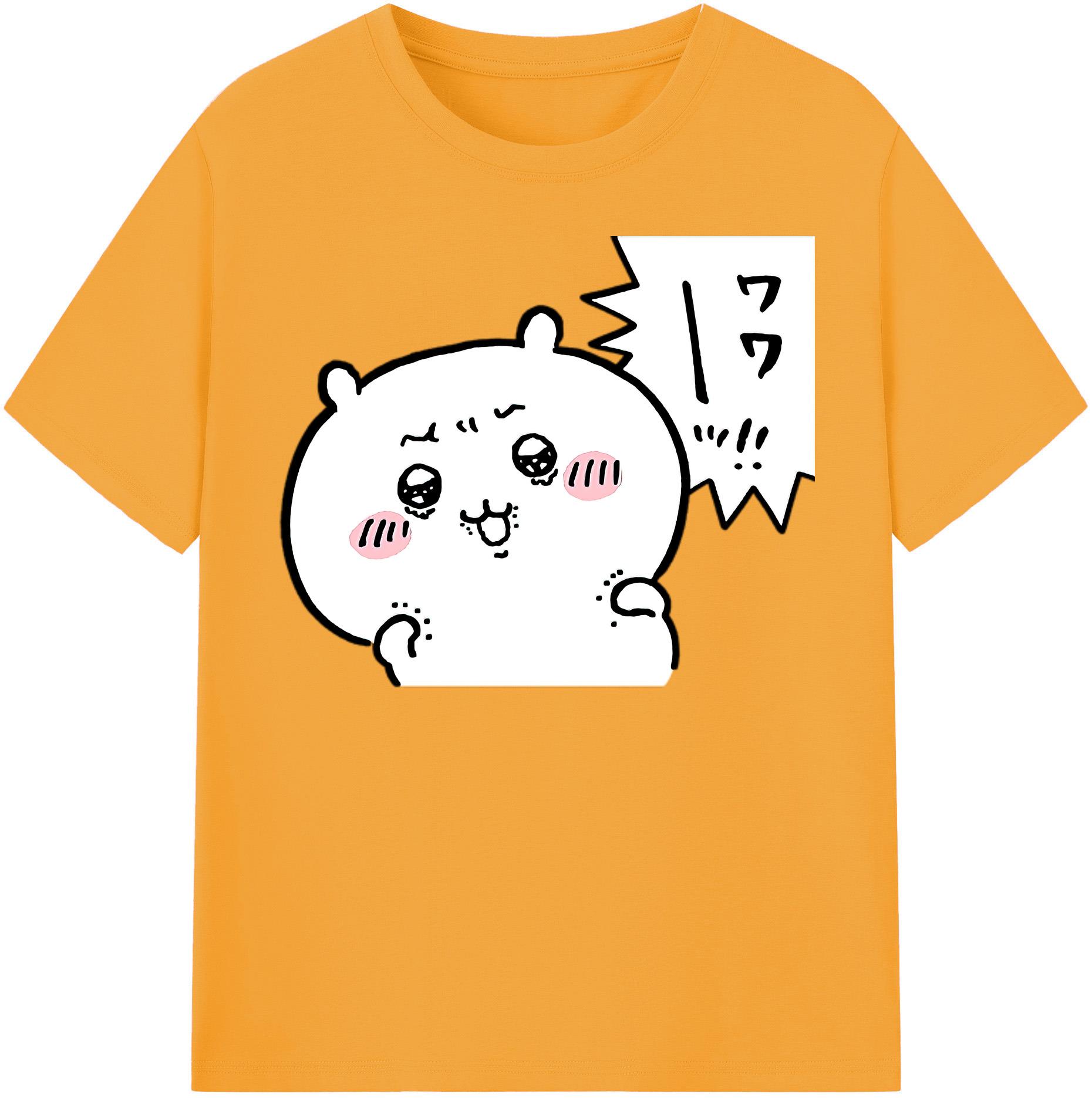 （画像用） ちいかわ ちいかわ Chii-kawa chiikawa レディースカジュアルプリントTシャツ（綿100％）