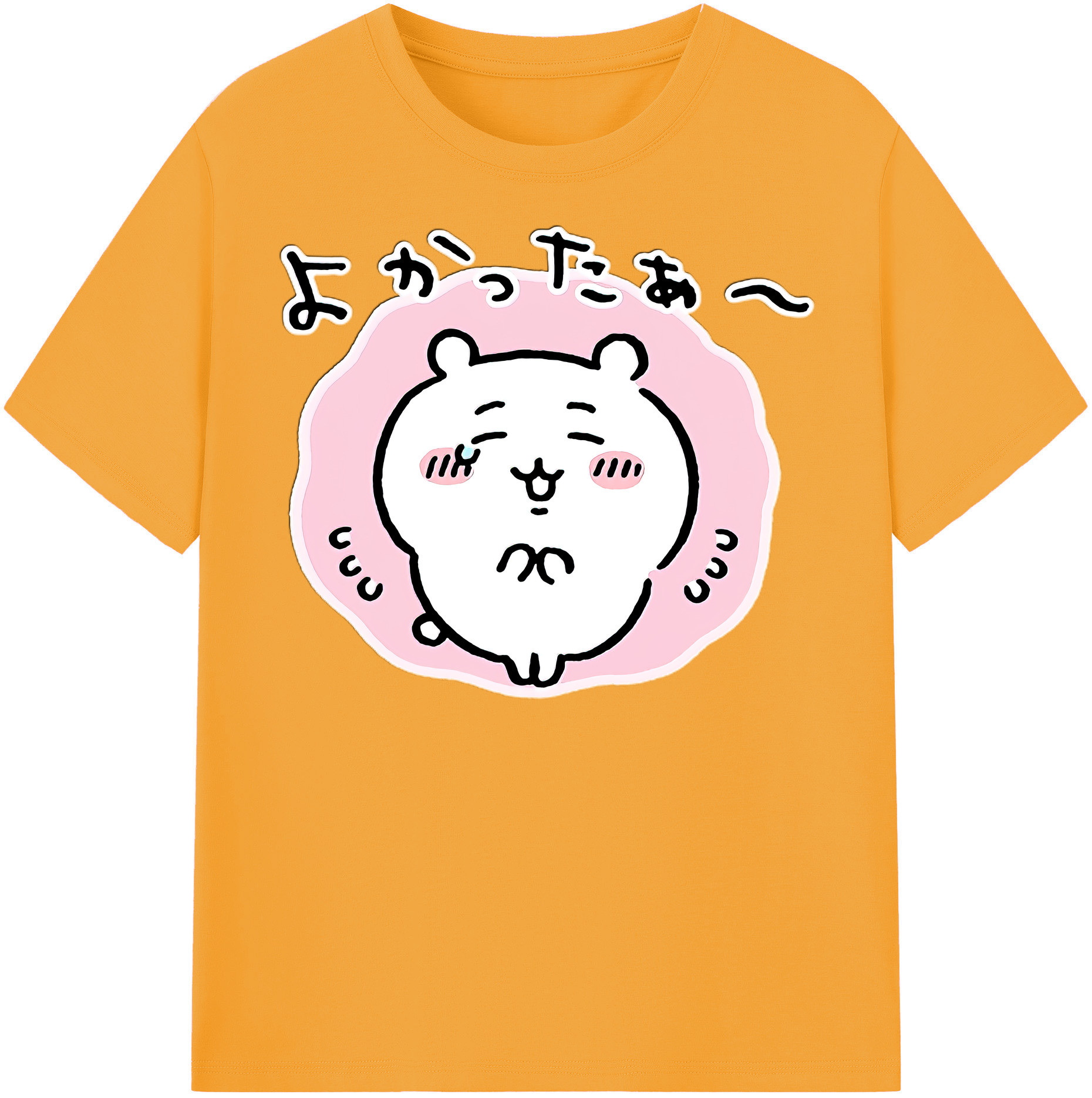 （画像用） ちいかわ ちいかわ Chii-kawa chiikawa レディースカジュアルプリントTシャツ（綿100％）