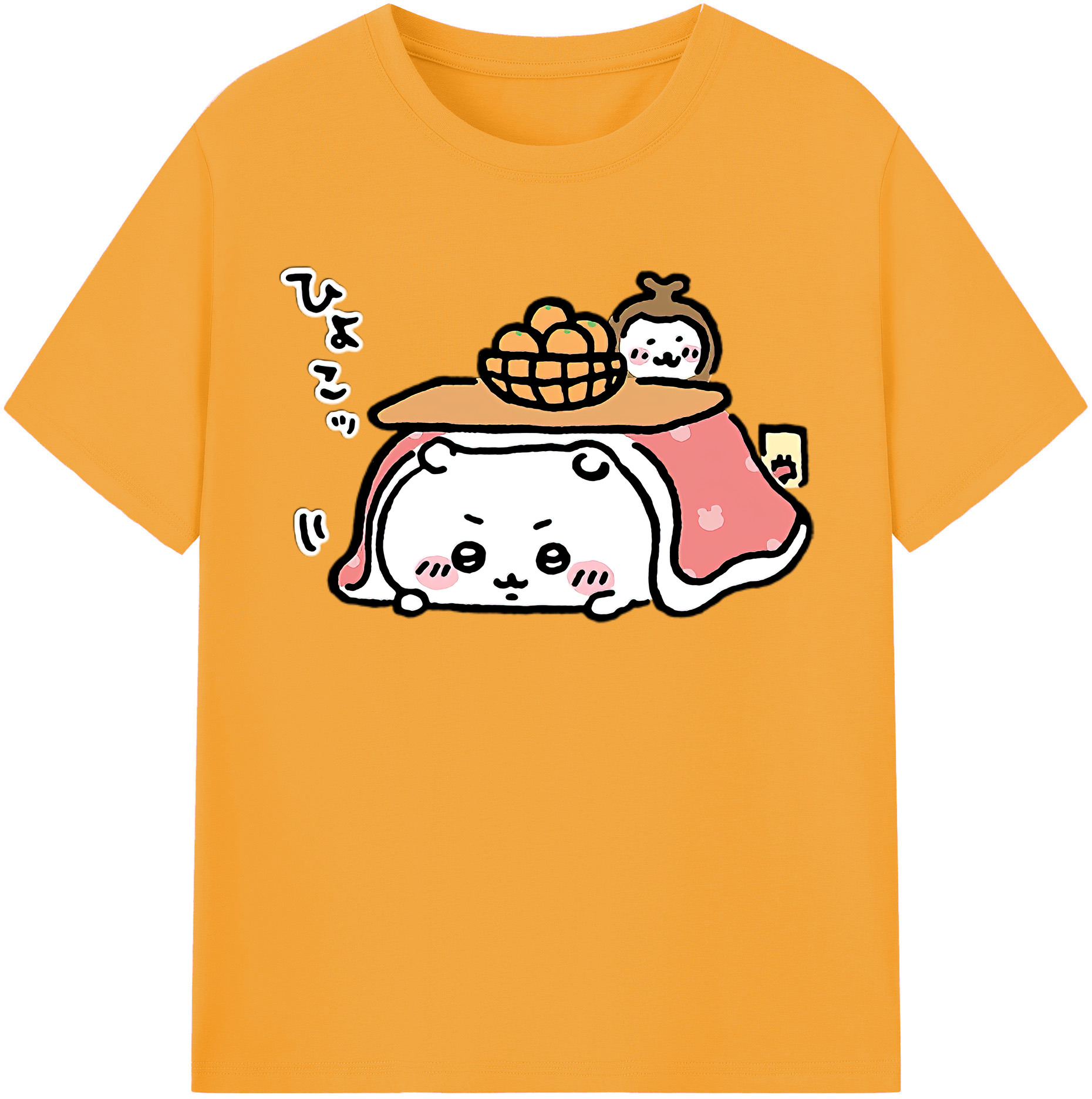 （画像用） ちいかわ ちいかわ Chii-kawa chiikawa レディースカジュアルプリントTシャツ（綿100％）