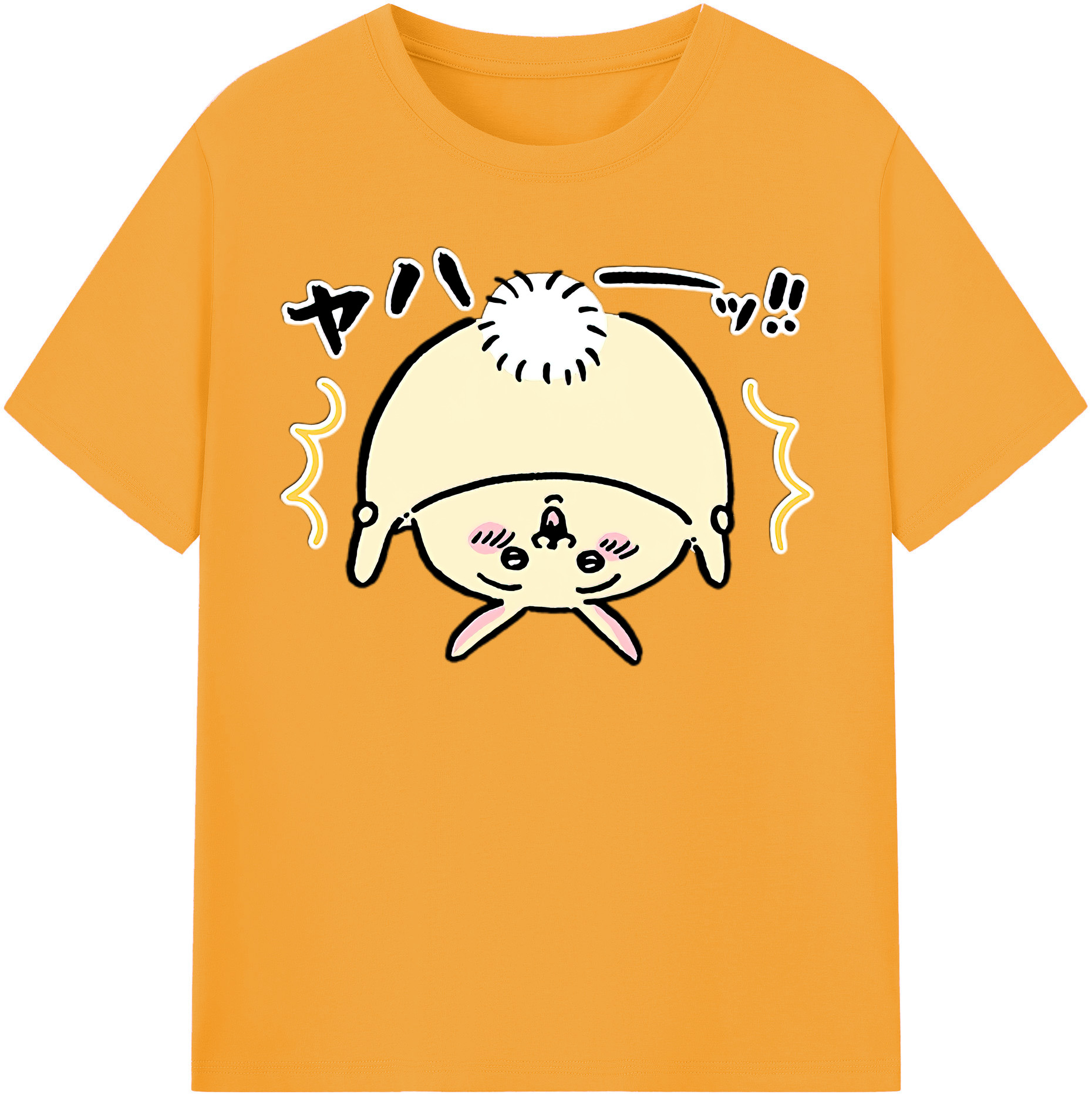 （画像用） ちいかわ うさぎ Chii-kawa usagi レディースカジュアルプリントTシャツ（綿100％）