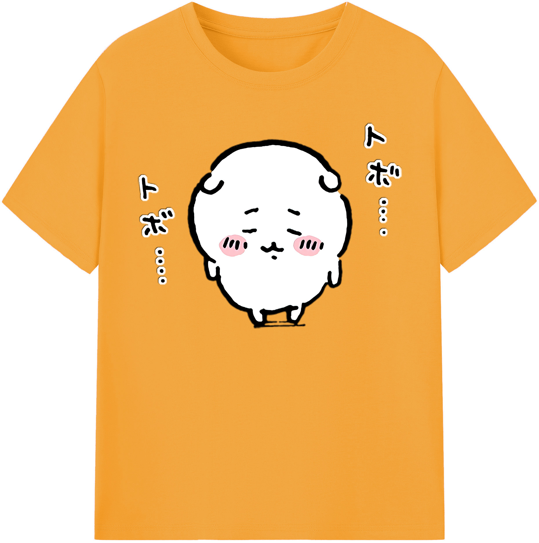 （画像用） ちいかわ ちいかわ Chii-kawa chiikawa レディースカジュアルプリントTシャツ（綿100％）