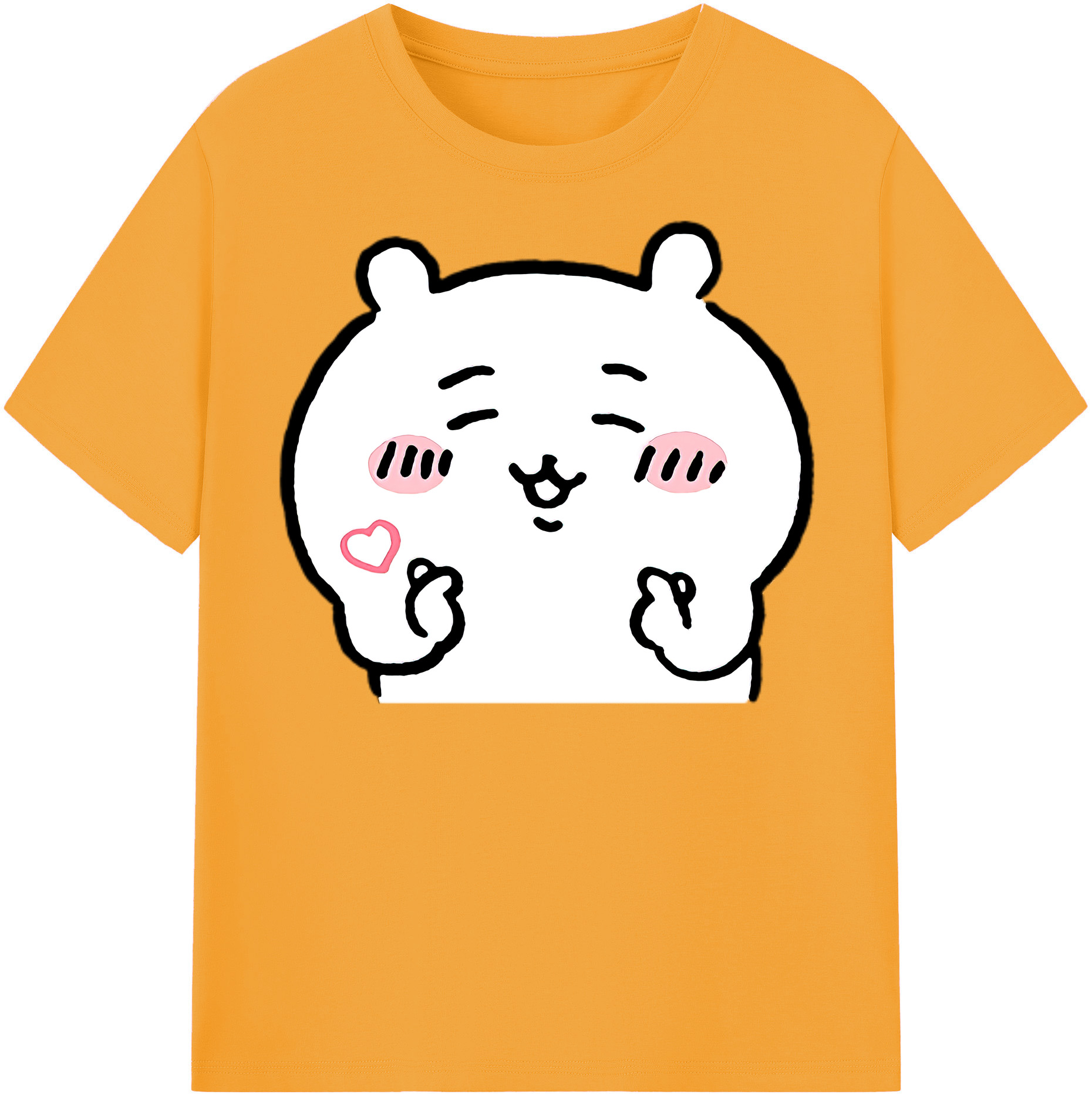 （画像用） ちいかわ ちいかわ Chii-kawa chiikawa レディースカジュアルプリントTシャツ（綿100％）