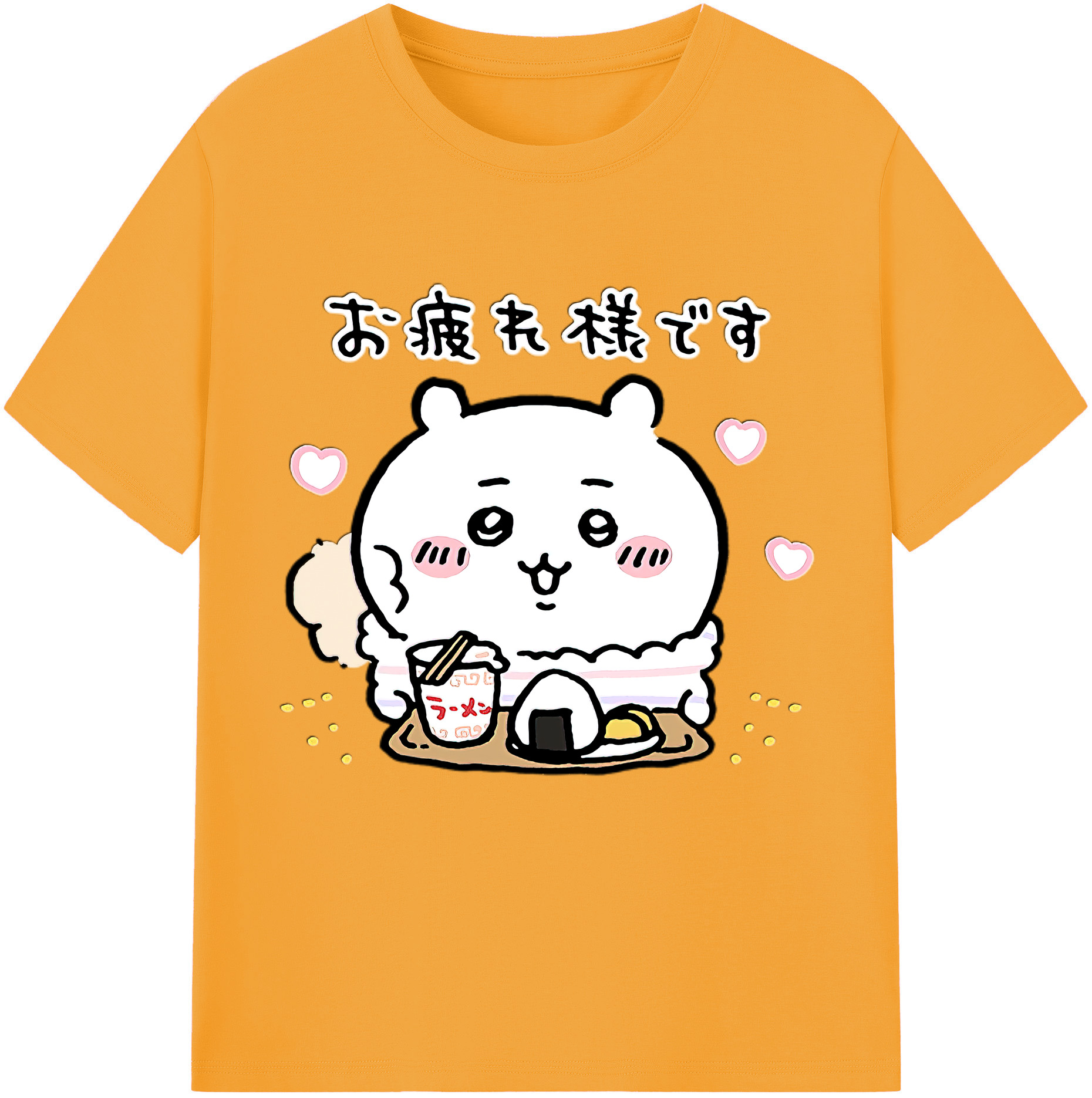 （画像用） ちいかわ ちいかわ Chii-kawa chiikawa レディースカジュアルプリントTシャツ（綿100％）