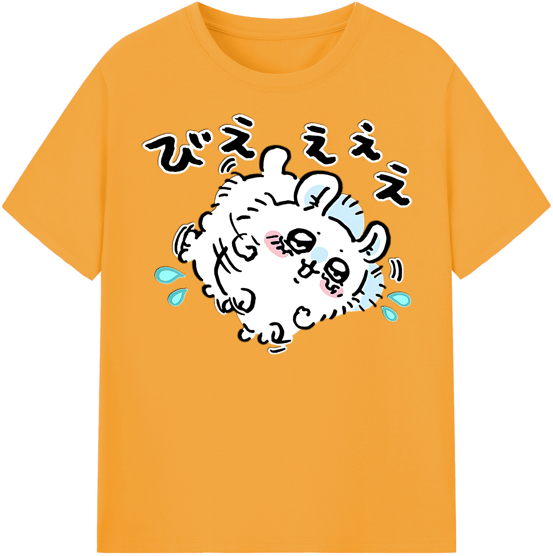 （画像用） ちいかわ モモンガ Chii-kawa Momonga レディースカジュアルプリントTシャツ（綿100％）