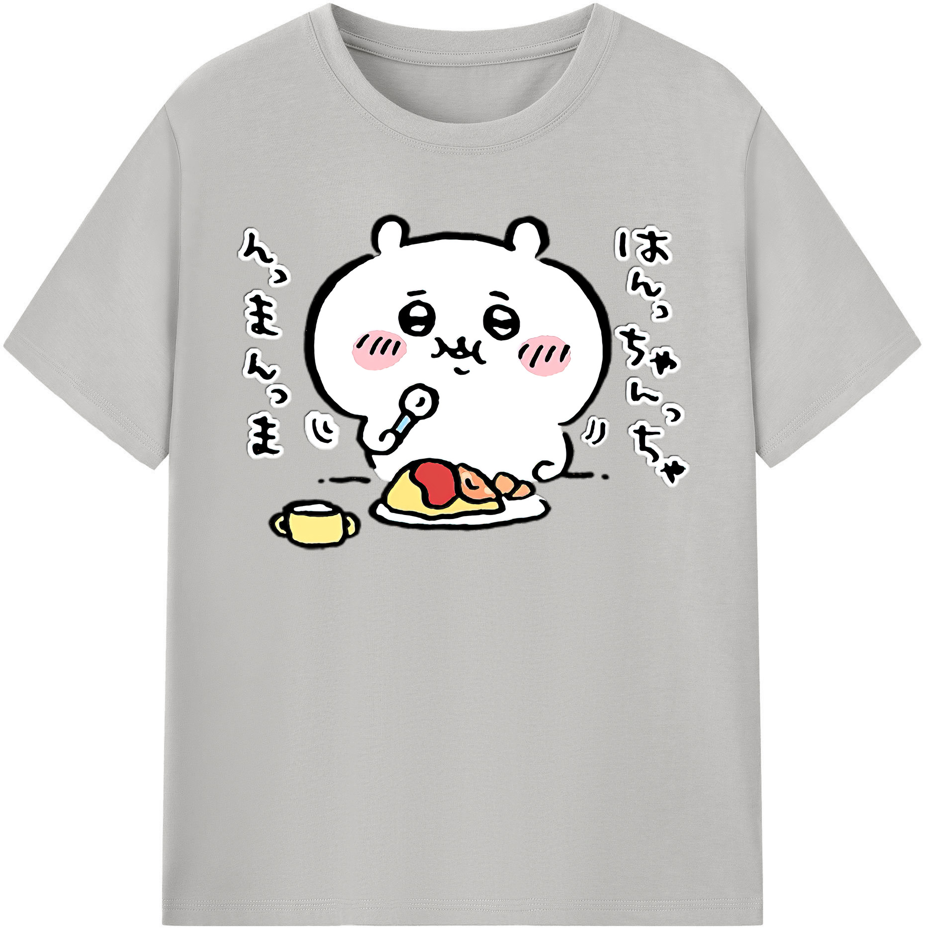（画像用） ちいかわ ちいかわ Chii-kawa chiikawa レディースカジュアルプリントTシャツ（綿100％）