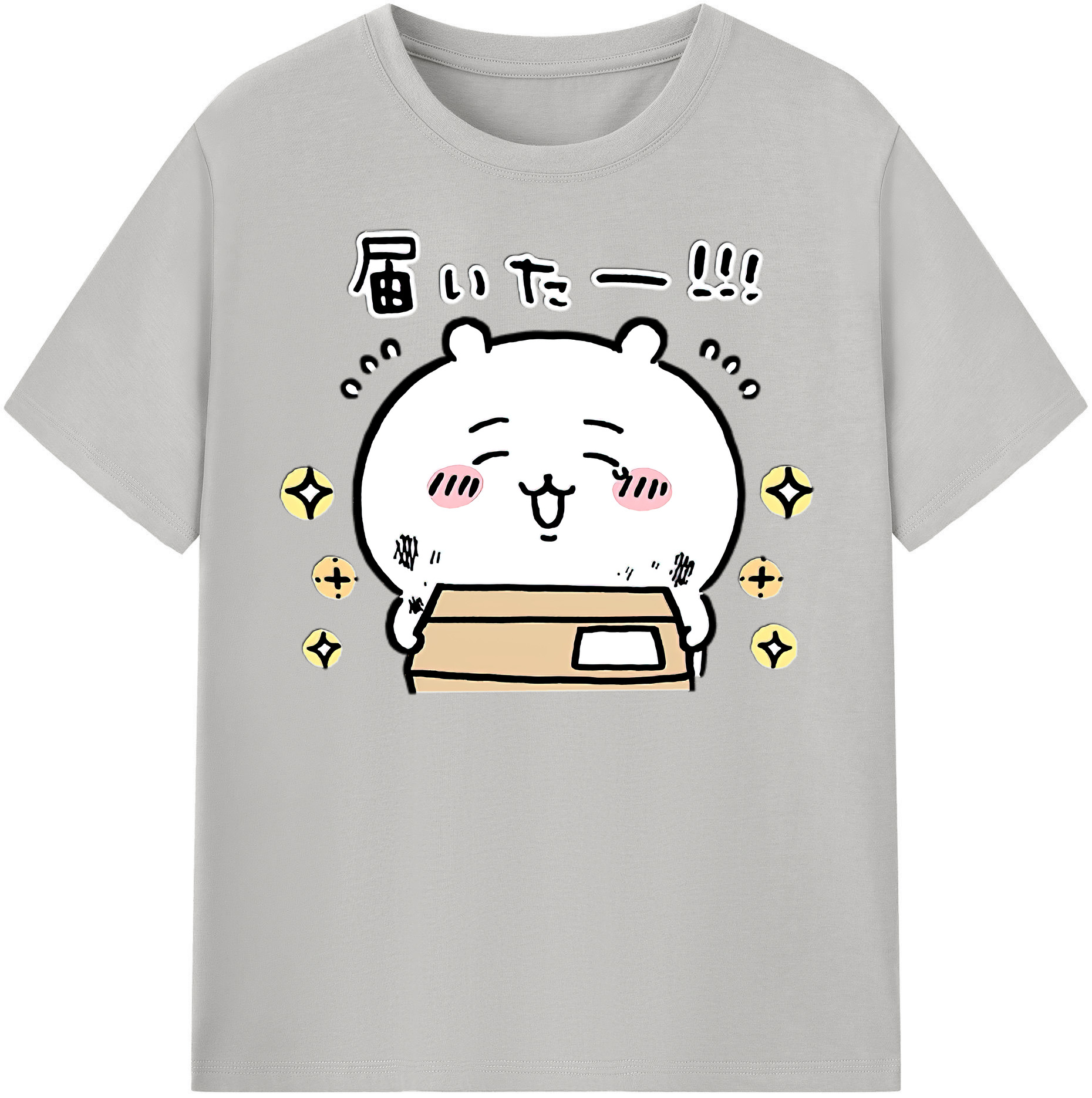 （画像用） ちいかわ ちいかわ Chii-kawa chiikawa レディースカジュアルプリントTシャツ（綿100％）