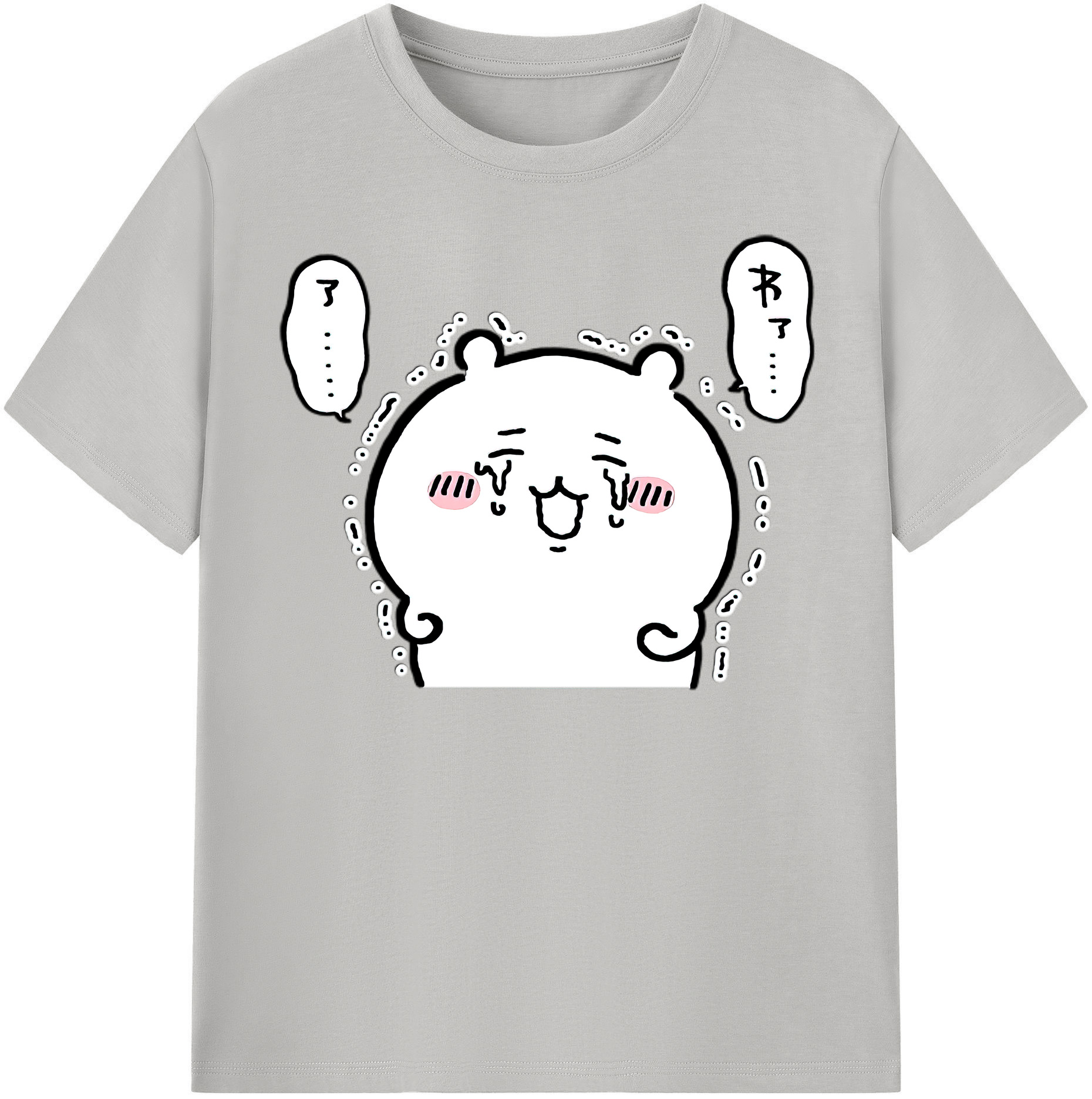 （画像用） ちいかわ ちいかわ Chii-kawa chiikawa レディースカジュアルプリントTシャツ（綿100％）