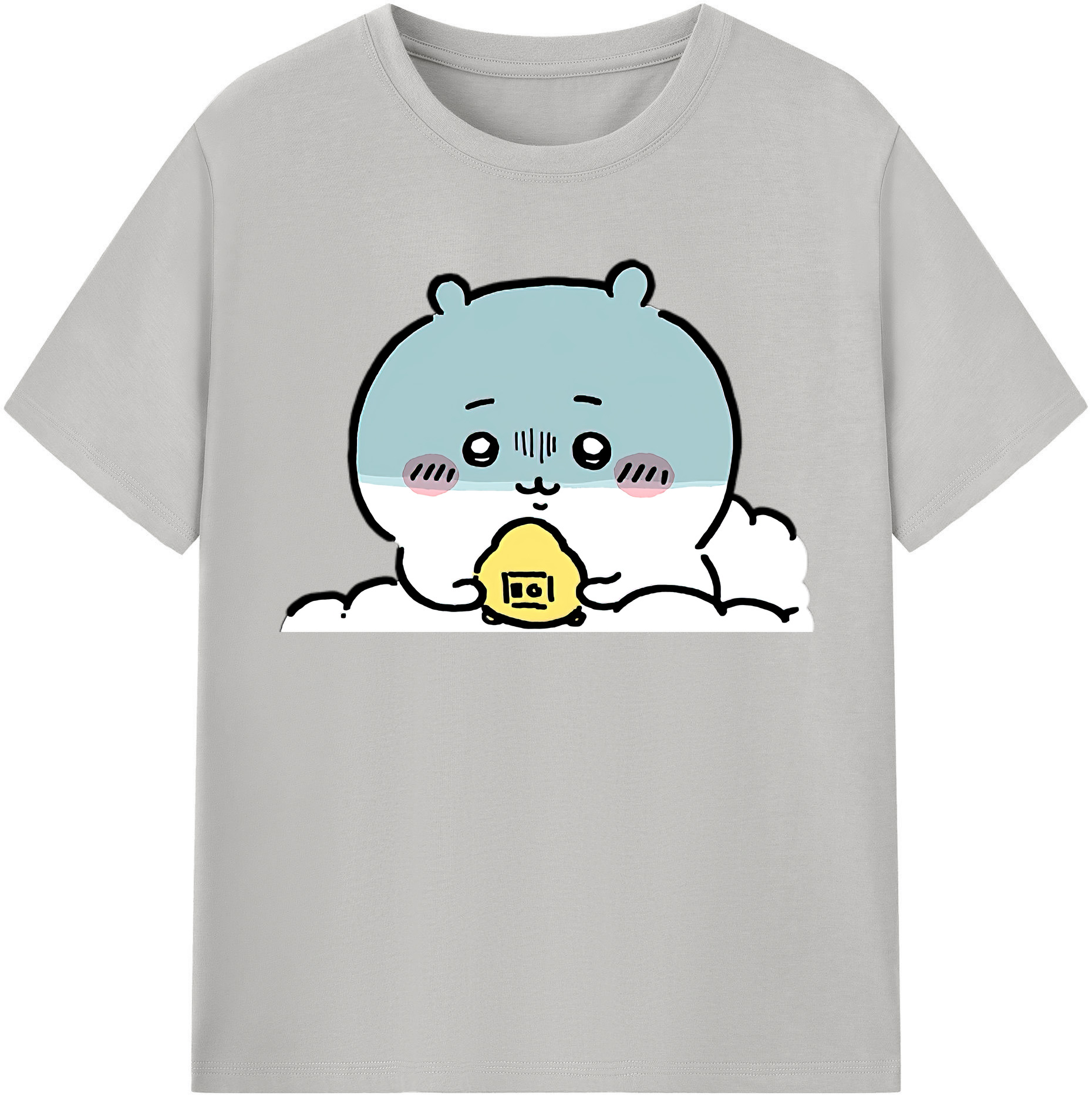（画像用） ちいかわ ちいかわ Chii-kawa chiikawa レディースカジュアルプリントTシャツ（綿100％）