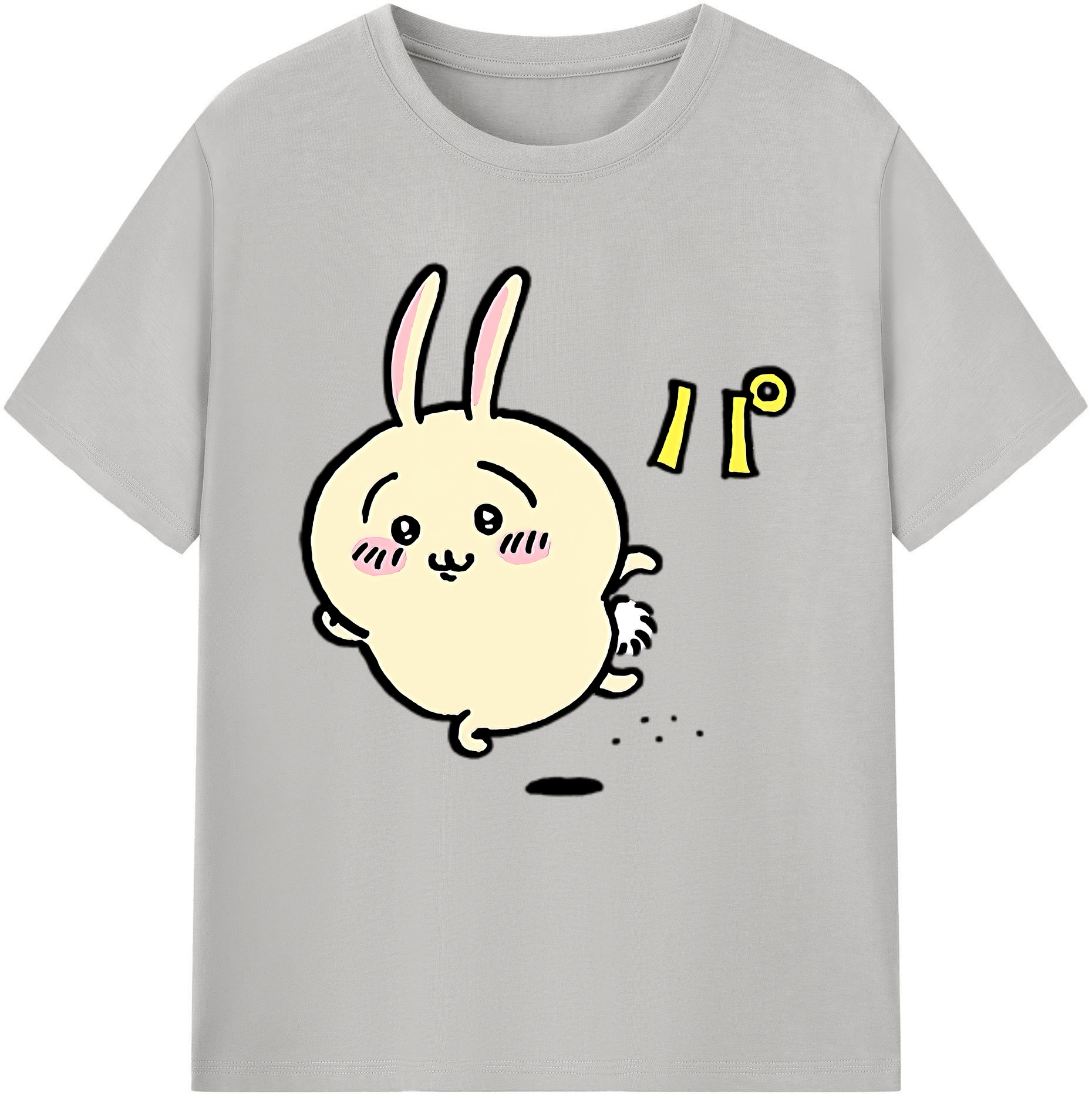 （画像用） ちいかわ うさぎ Chii-kawa usagi レディースカジュアルプリントTシャツ（綿100％）