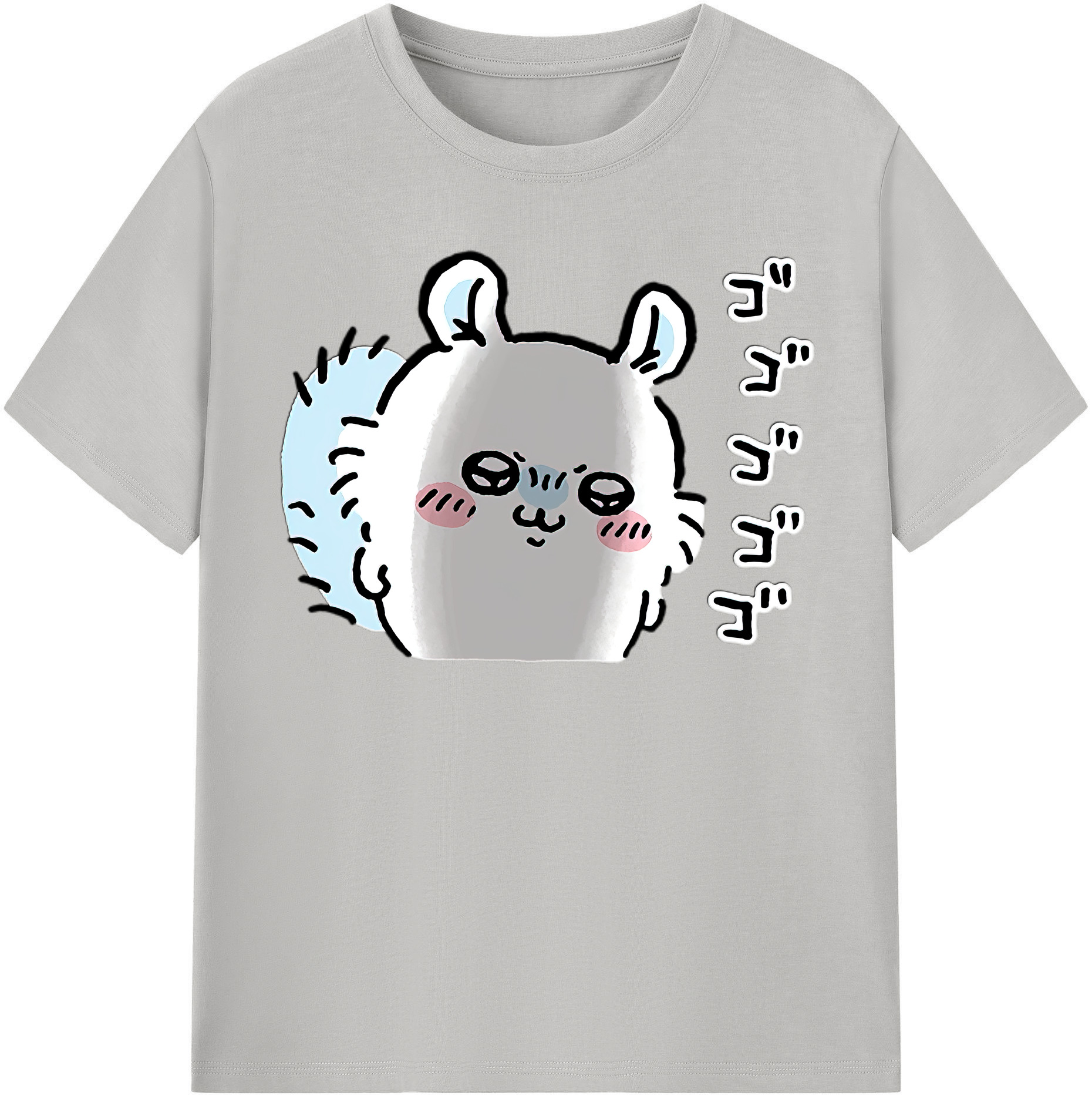 （画像用） ちいかわ モモンガ Chii-kawa Momonga レディースカジュアルプリントTシャツ（綿100％）