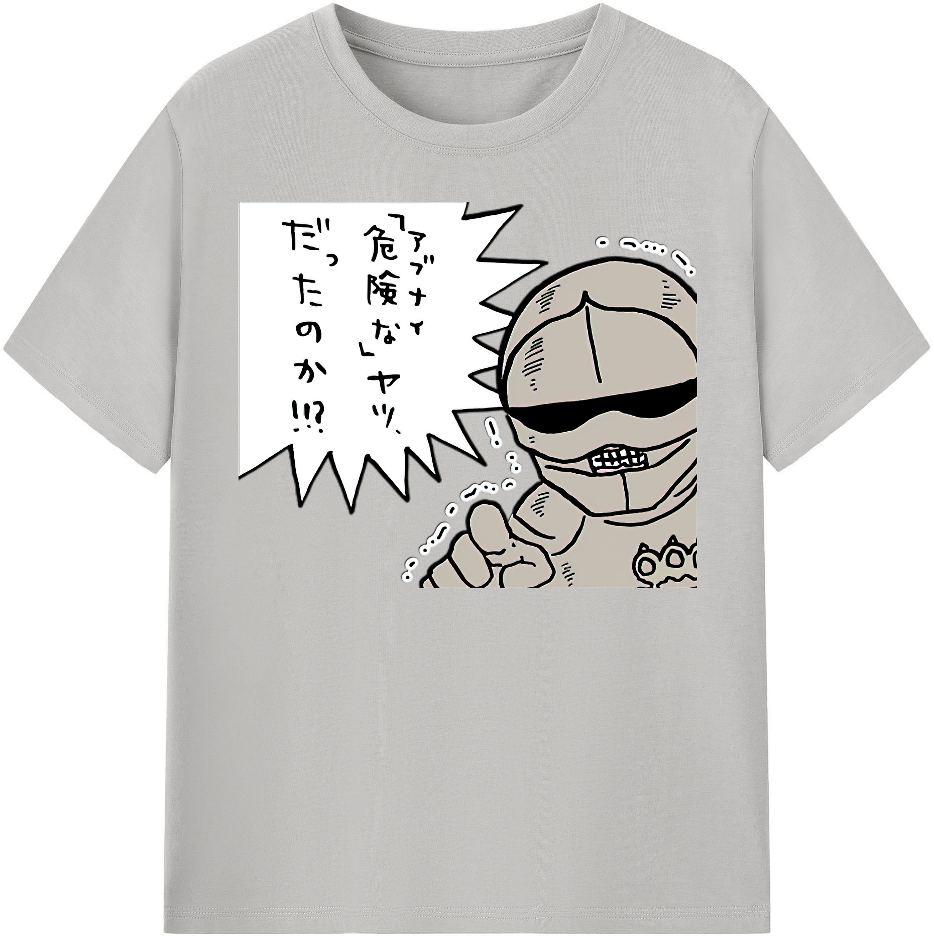 （画像用） ちいかわ 労働の鎧さん Chii-kawa Mr. Armor of Labor レディースカジュアルプリントTシャツ（綿100％）