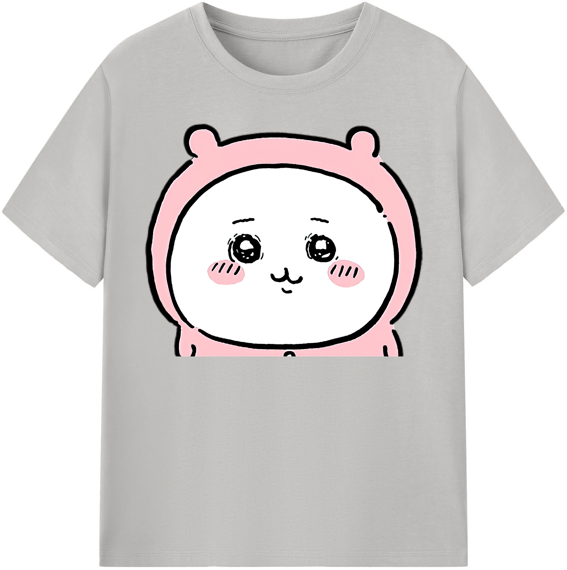 （画像用） ちいかわ ちいかわ Chii-kawa chiikawa レディースカジュアルプリントTシャツ（綿100％）