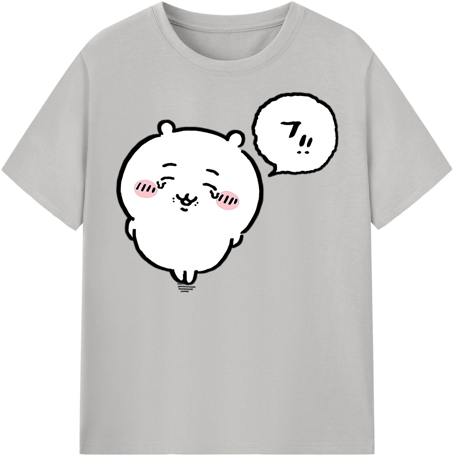 （画像用） ちいかわ ちいかわ Chii-kawa chiikawa レディースカジュアルプリントTシャツ（綿100％）