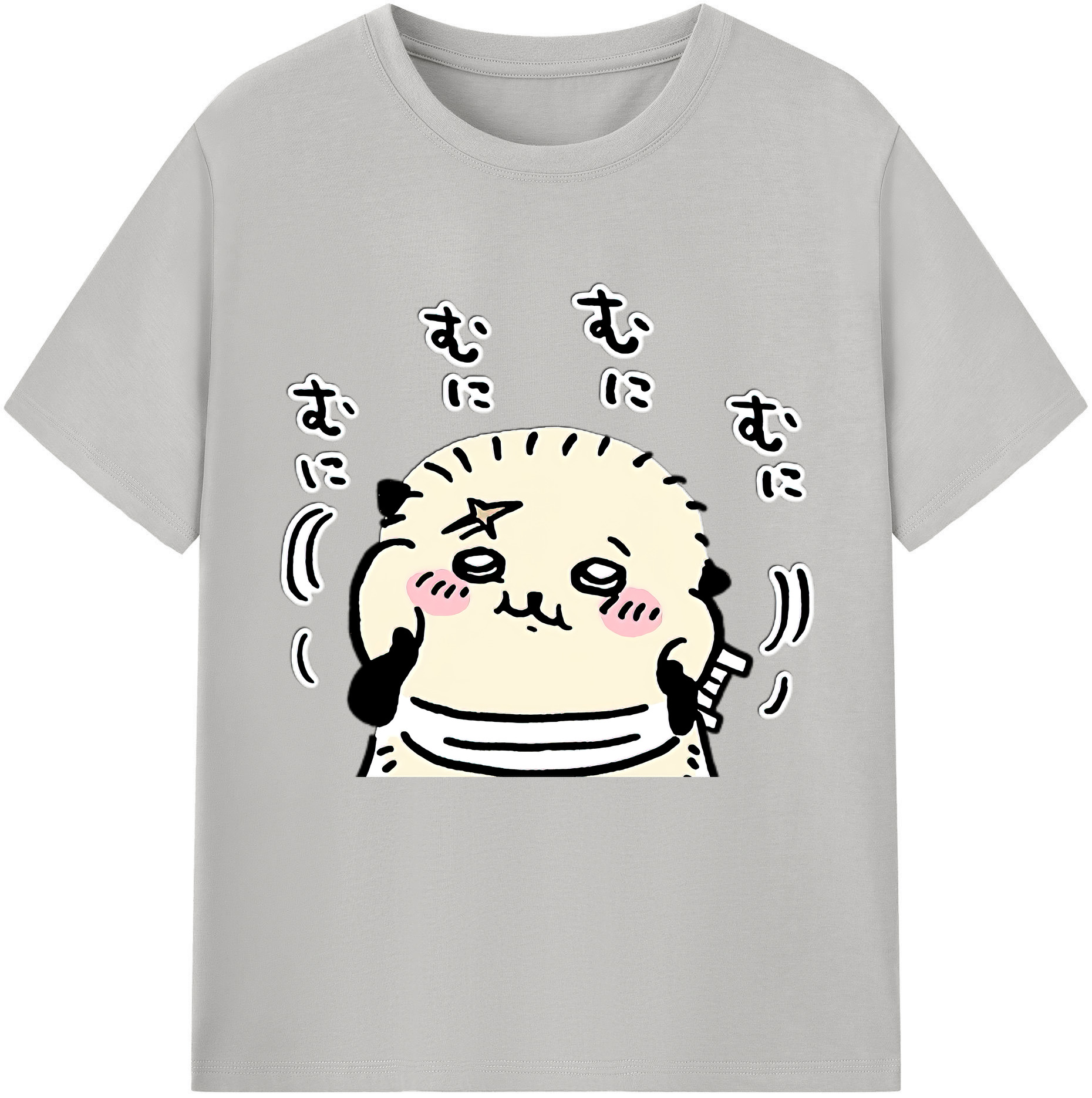 （画像用） ちいかわ ラッコ Chii-kawa Sea otter レディースカジュアルプリントTシャツ（綿100％）