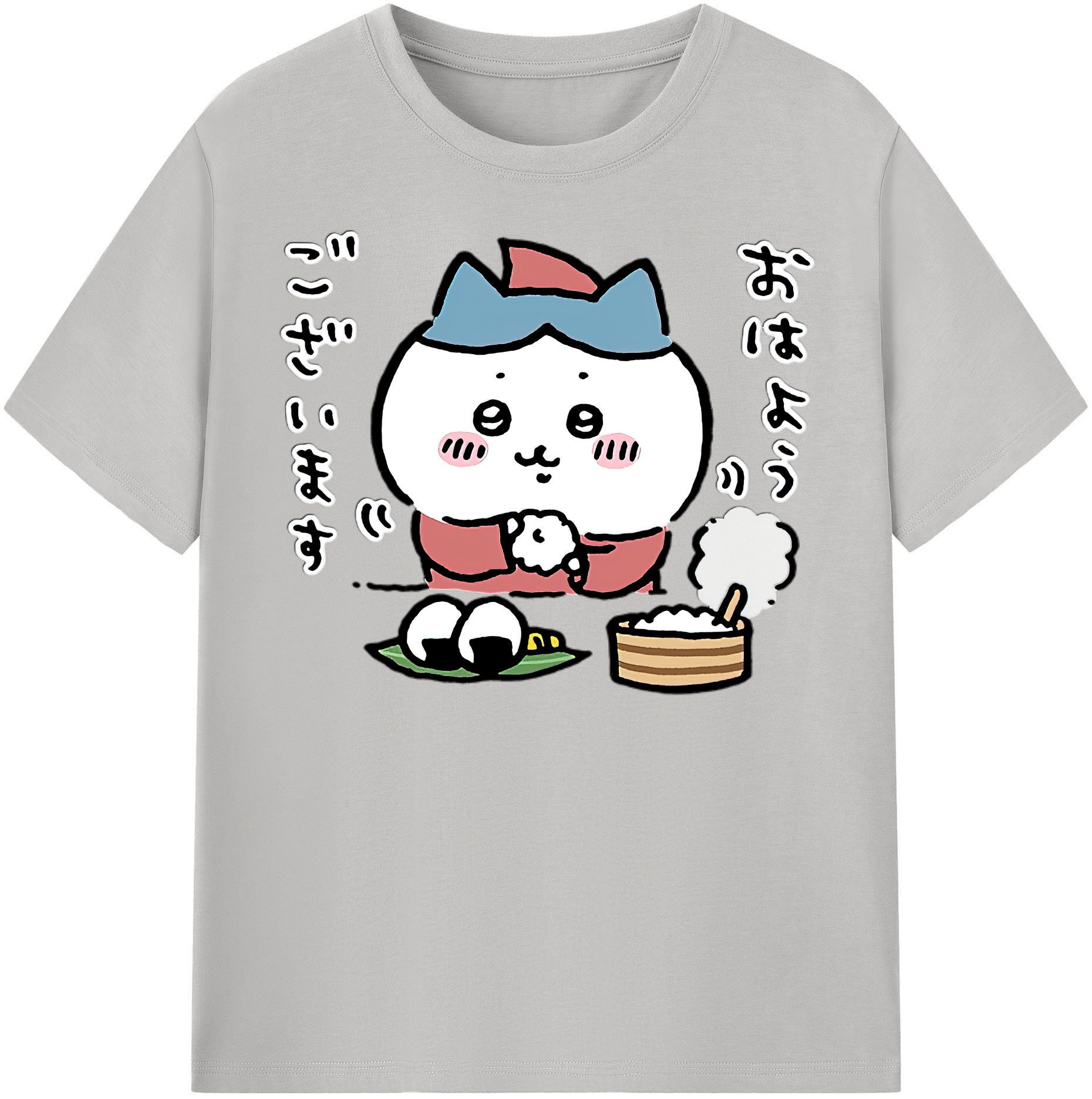 （画像用） ちいかわ ハチワレ Chii-kawa hachiware レディースカジュアルプリントTシャツ（綿100％）
