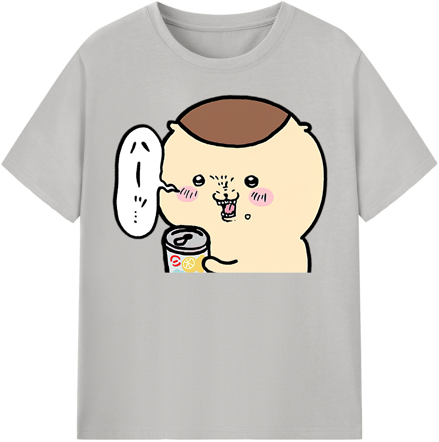 （画像用） ちいかわ くりまんじゅう Chii-kawa kuri manjū レディースカジュアルプリントTシャツ（綿100％）