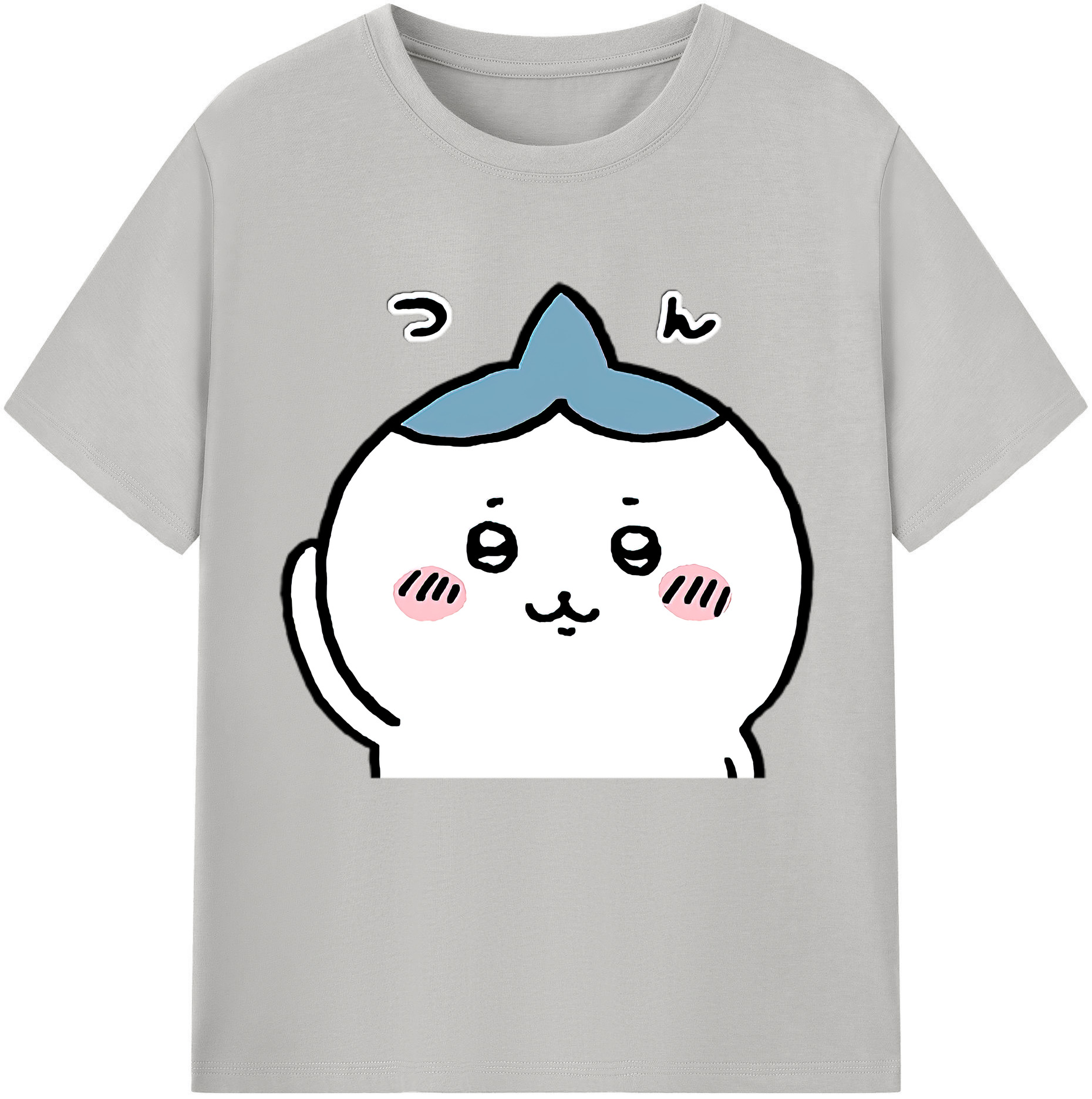 （画像用） ちいかわ ハチワレ Chii-kawa hachiware レディースカジュアルプリントTシャツ（綿100％）