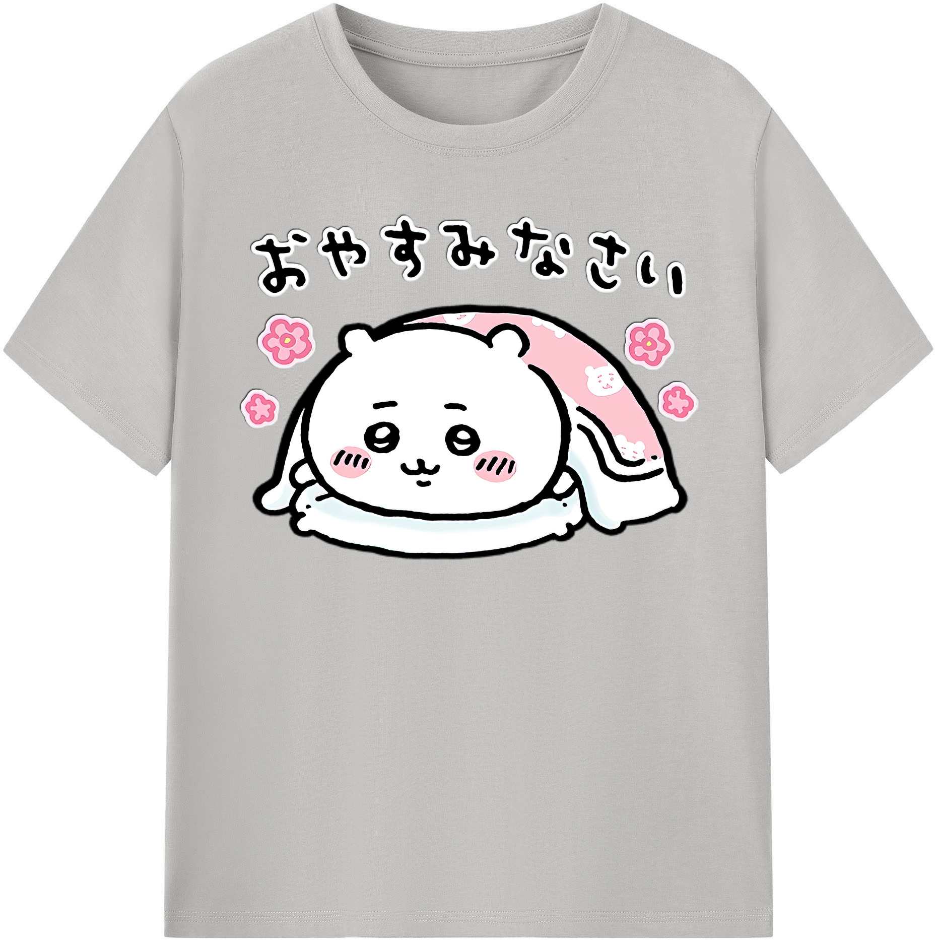 （画像用） ちいかわ ちいかわ Chii-kawa chiikawa レディースカジュアルプリントTシャツ（綿100％）