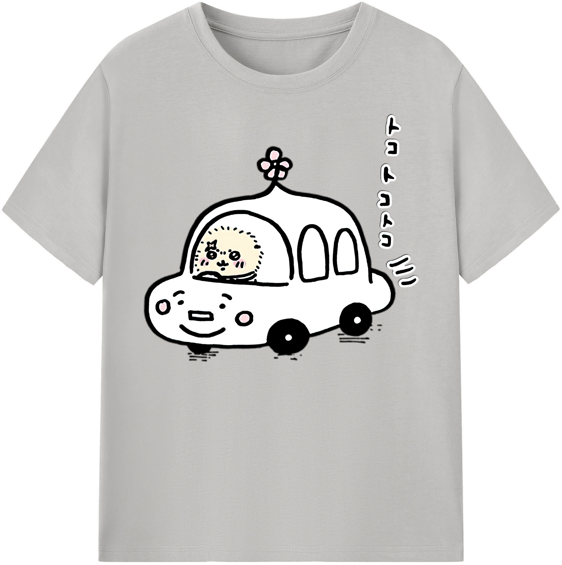 （画像用） ちいかわ ラッコ Chii-kawa Sea otter レディースカジュアルプリントTシャツ（綿100％）