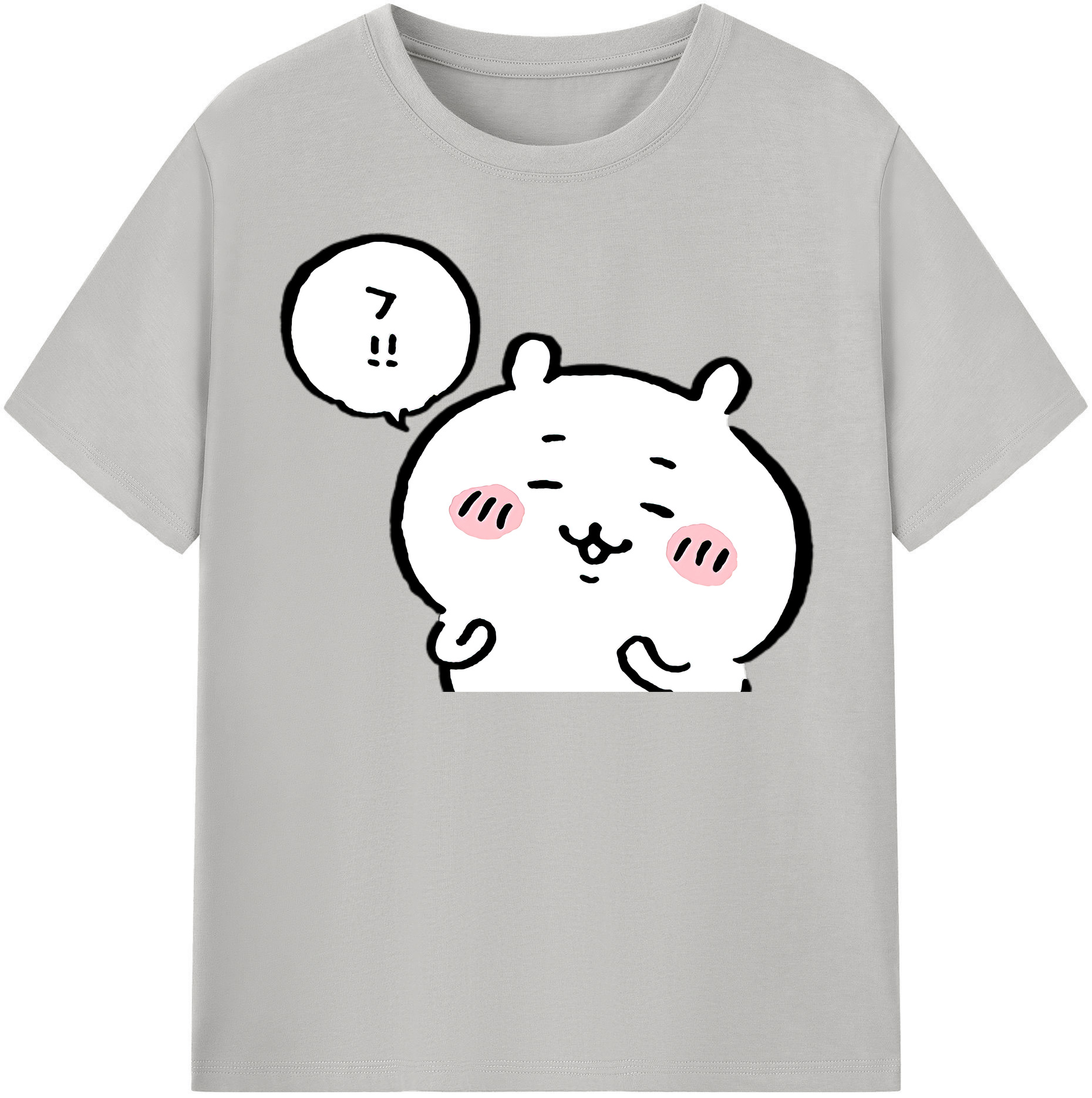 （画像用） ちいかわ ちいかわ Chii-kawa chiikawa レディースカジュアルプリントTシャツ（綿100％）
