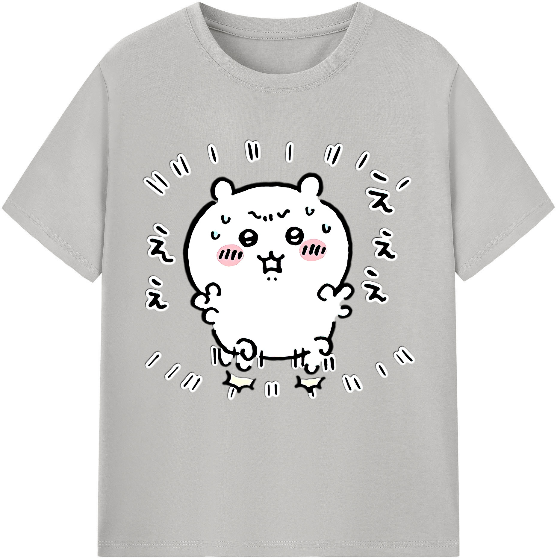 （画像用） ちいかわ ちいかわ Chii-kawa chiikawa レディースカジュアルプリントTシャツ（綿100％）