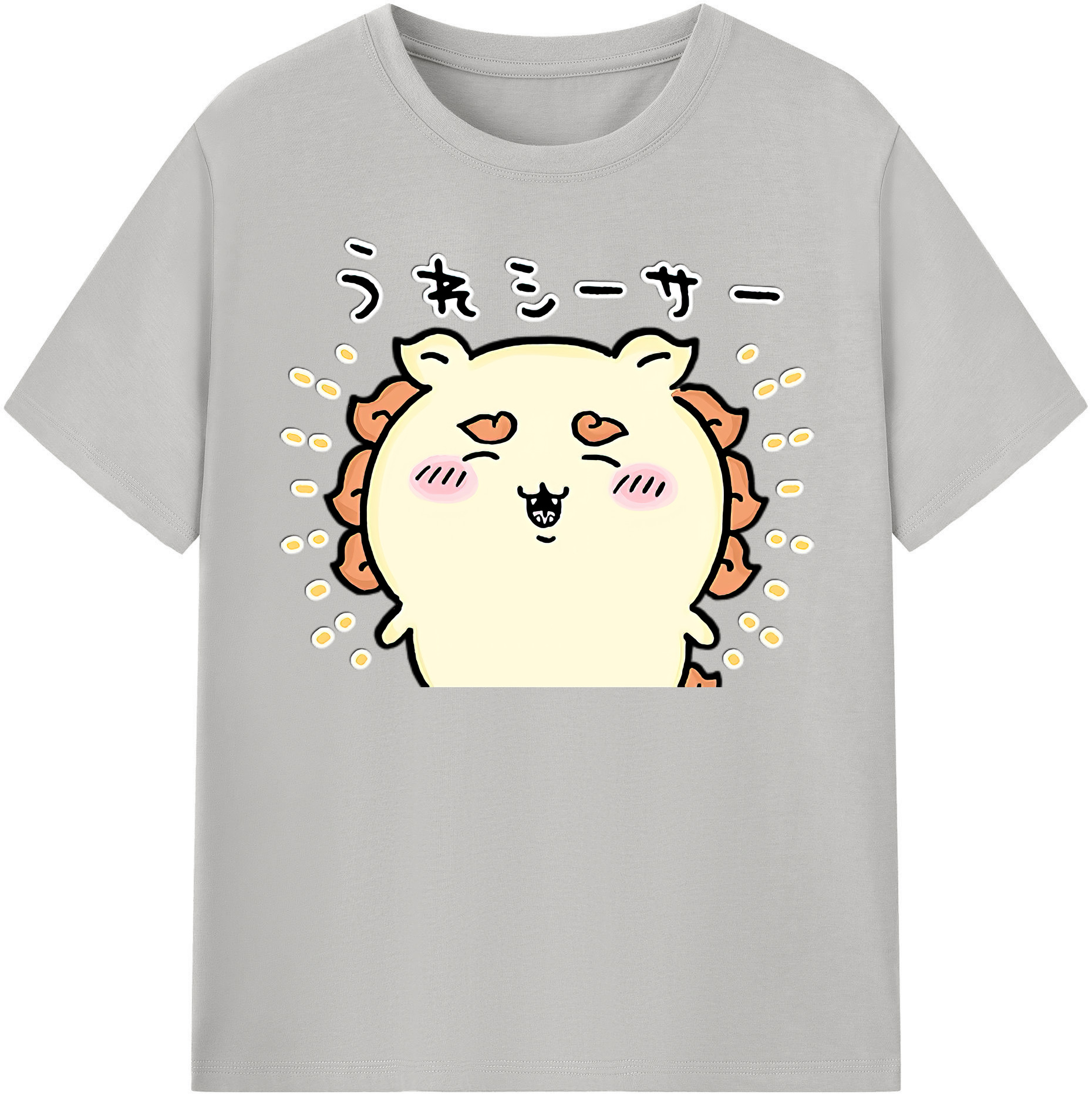 （画像用） ちいかわ シーサー Chii-kawa Shisa レディースカジュアルプリントTシャツ（綿100％）