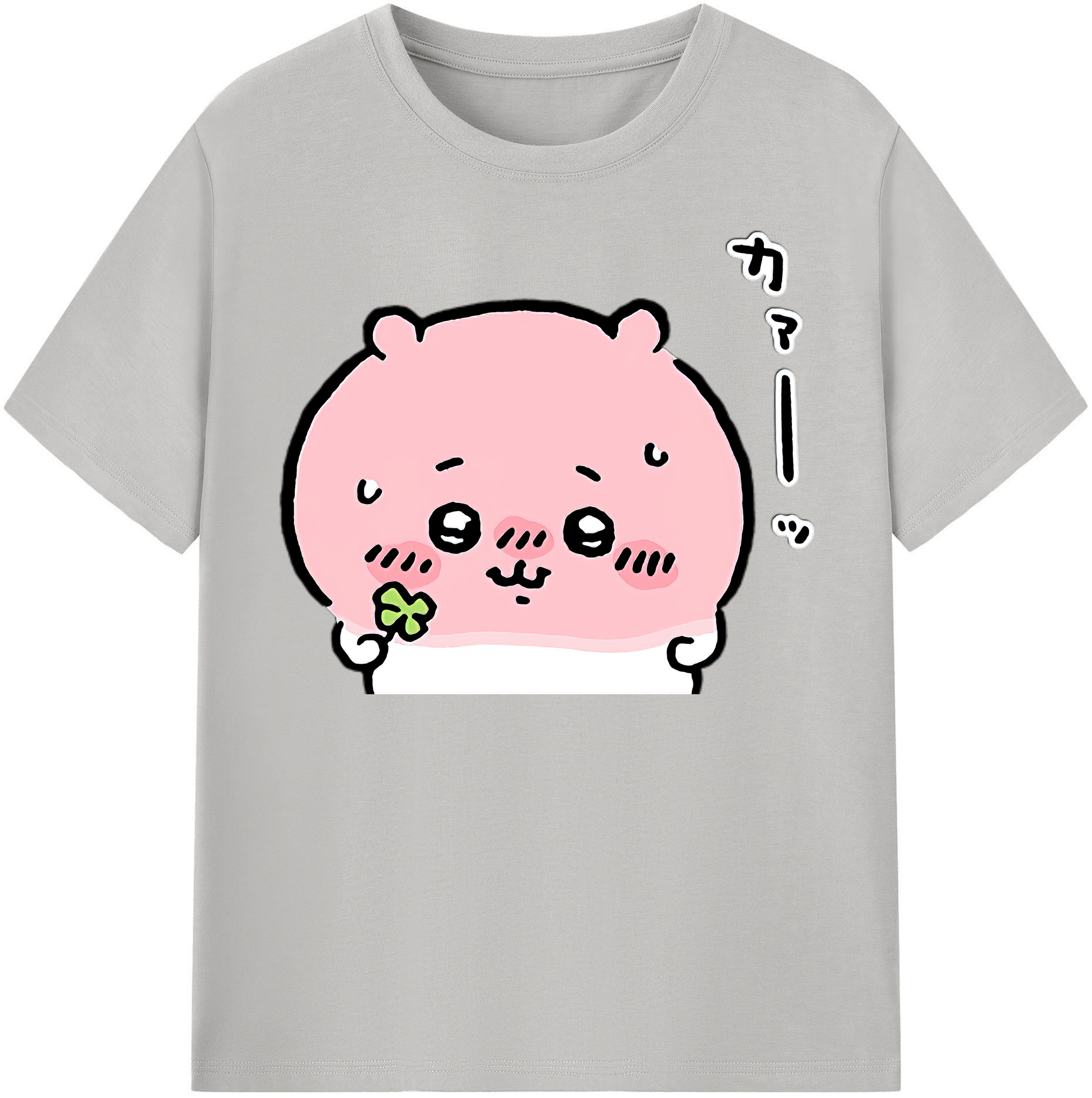 （画像用） ちいかわ ちいかわ Chii-kawa chiikawa レディースカジュアルプリントTシャツ（綿100％）