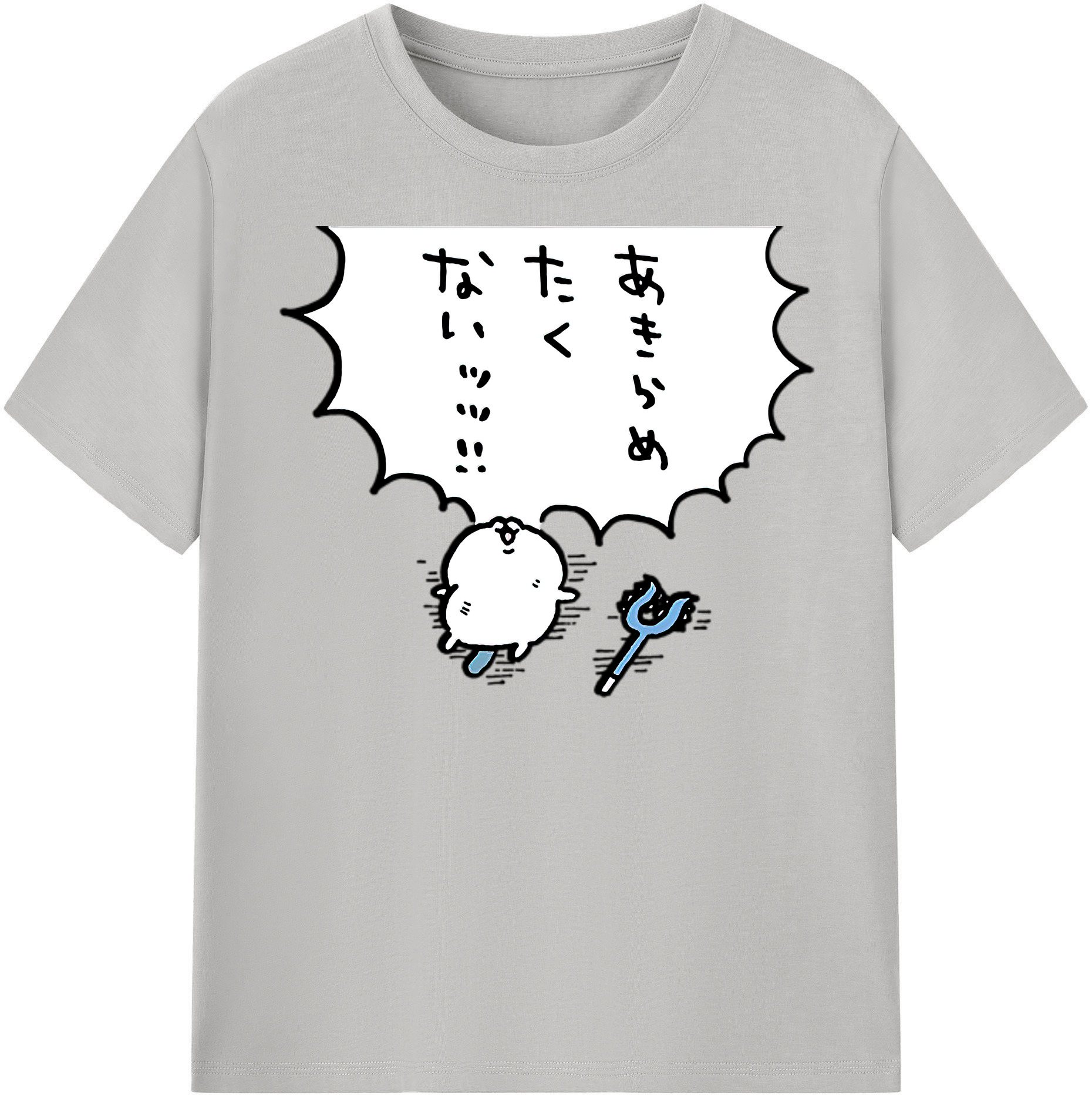 （画像用） ちいかわ ちいかわ Chii-kawa chiikawa レディースカジュアルプリントTシャツ（綿100％）