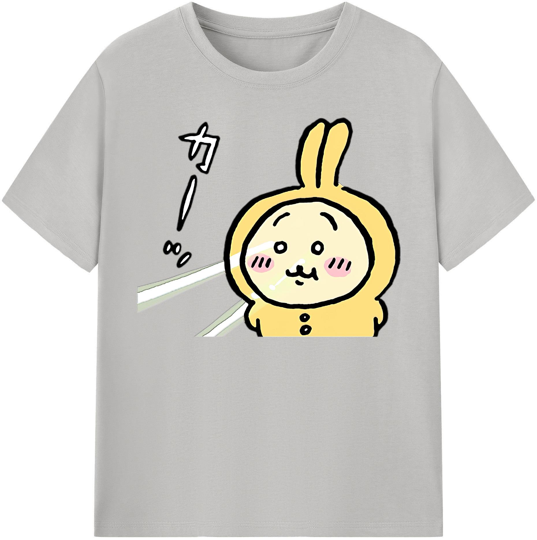 （画像用） ちいかわ うさぎ Chii-kawa usagi レディースカジュアルプリントTシャツ（綿100％）