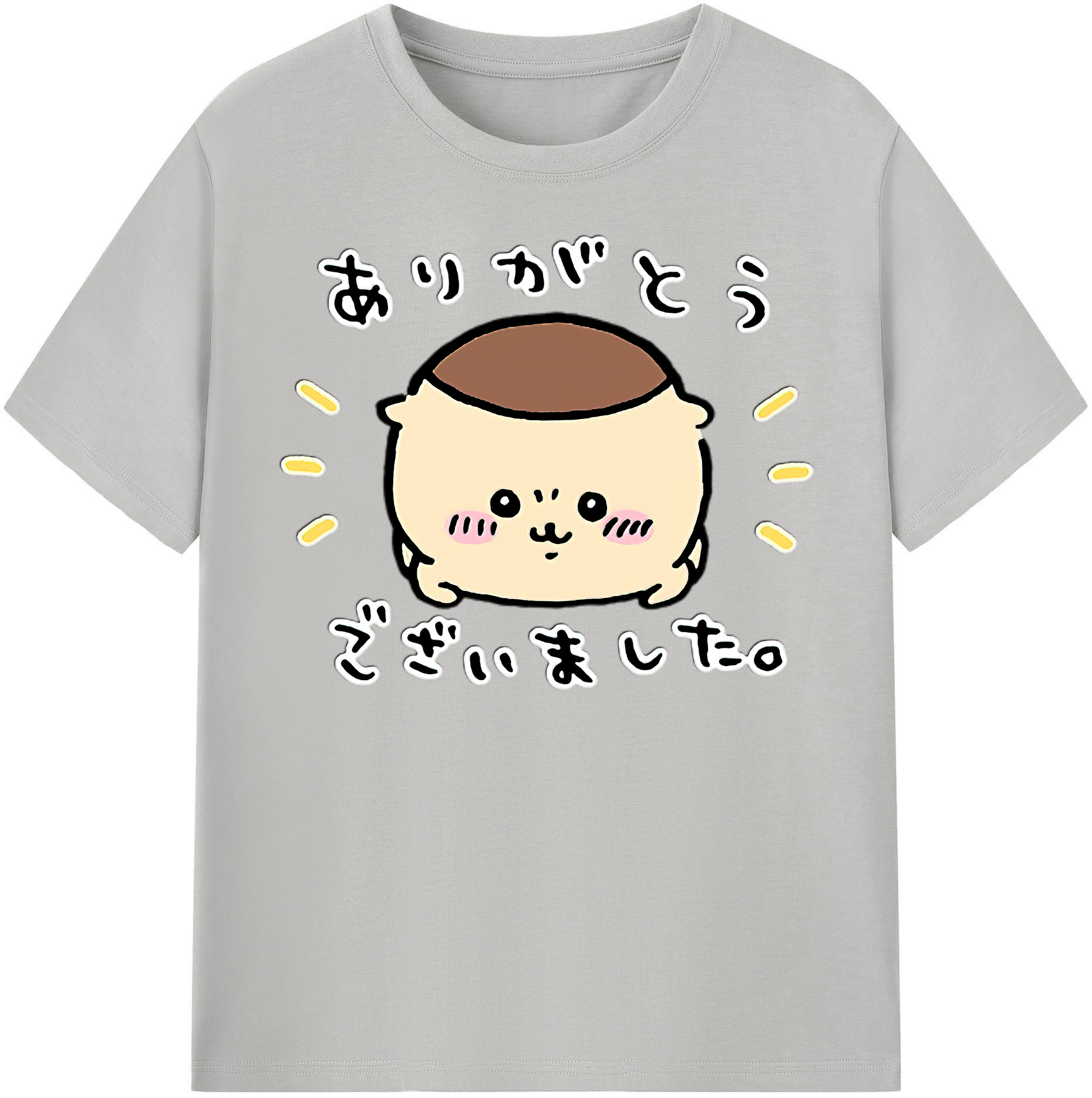 （画像用） ちいかわ くりまんじゅう Chii-kawa kuri manjū レディースカジュアルプリントTシャツ（綿100％）
