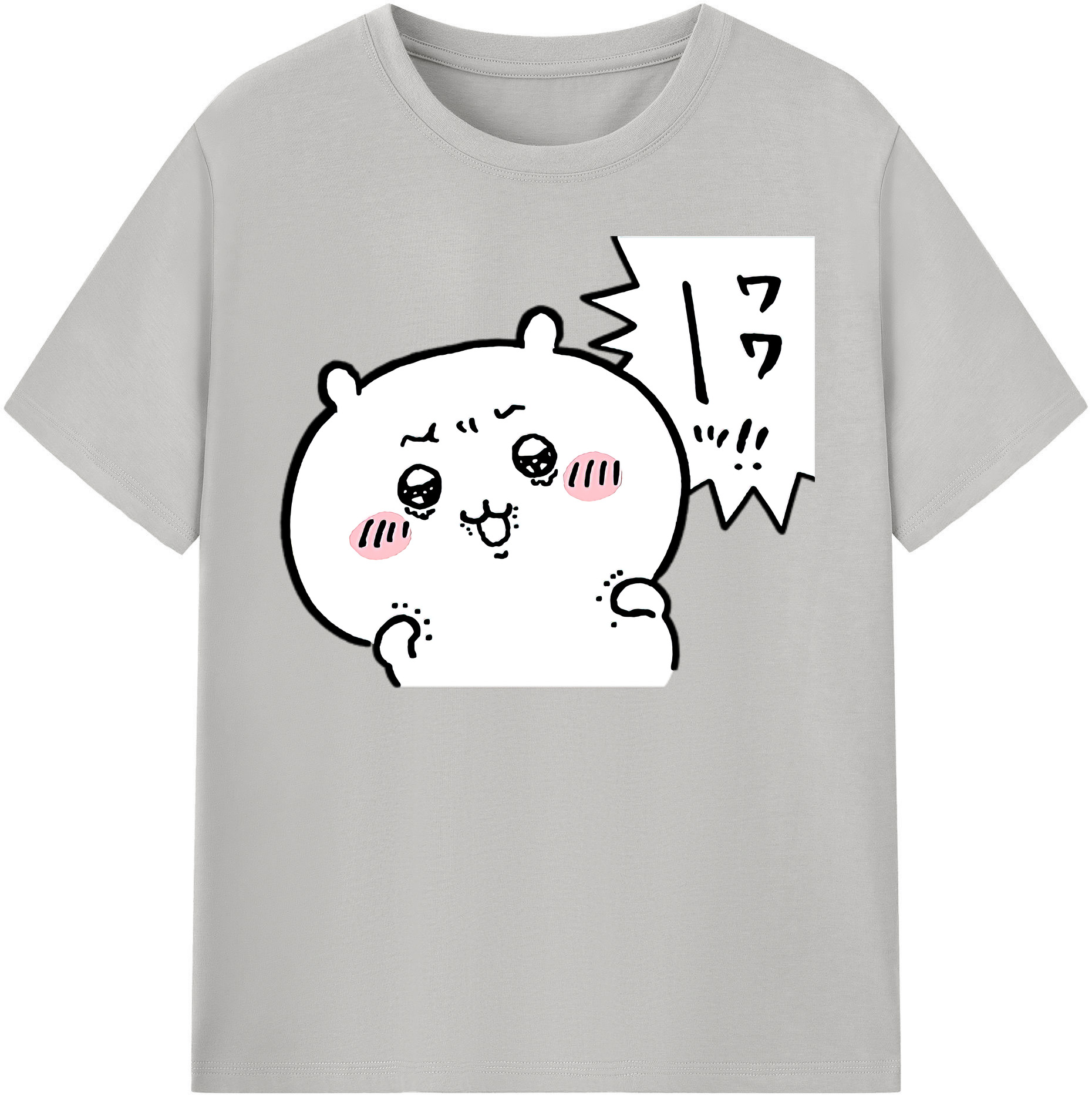 （画像用） ちいかわ ちいかわ Chii-kawa chiikawa レディースカジュアルプリントTシャツ（綿100％）