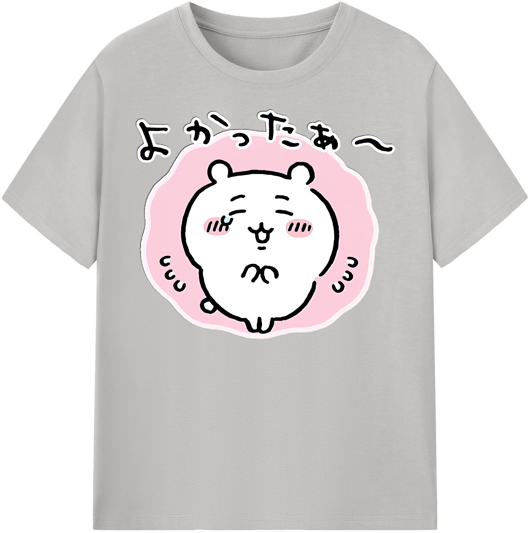 （画像用） ちいかわ ちいかわ Chii-kawa chiikawa レディースカジュアルプリントTシャツ（綿100％）
