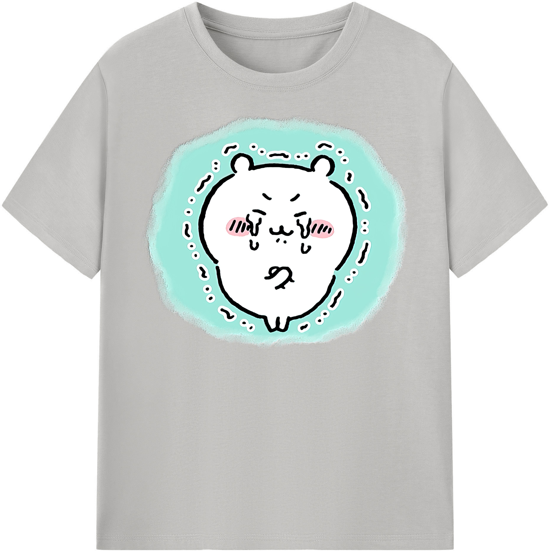 （画像用） ちいかわ ちいかわ Chii-kawa chiikawa レディースカジュアルプリントTシャツ（綿100％）