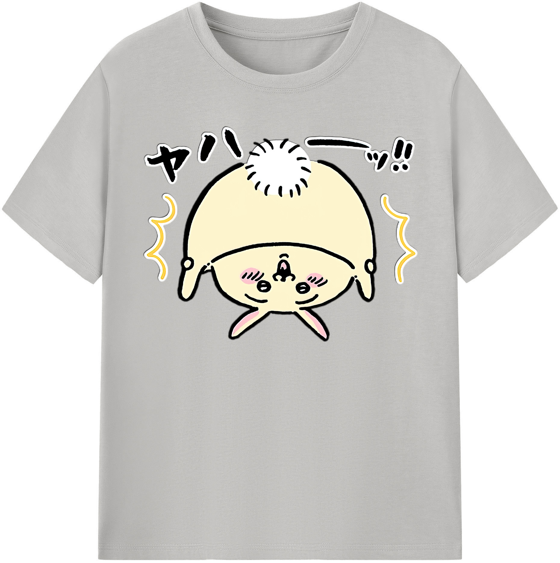 （画像用） ちいかわ うさぎ Chii-kawa usagi レディースカジュアルプリントTシャツ（綿100％）