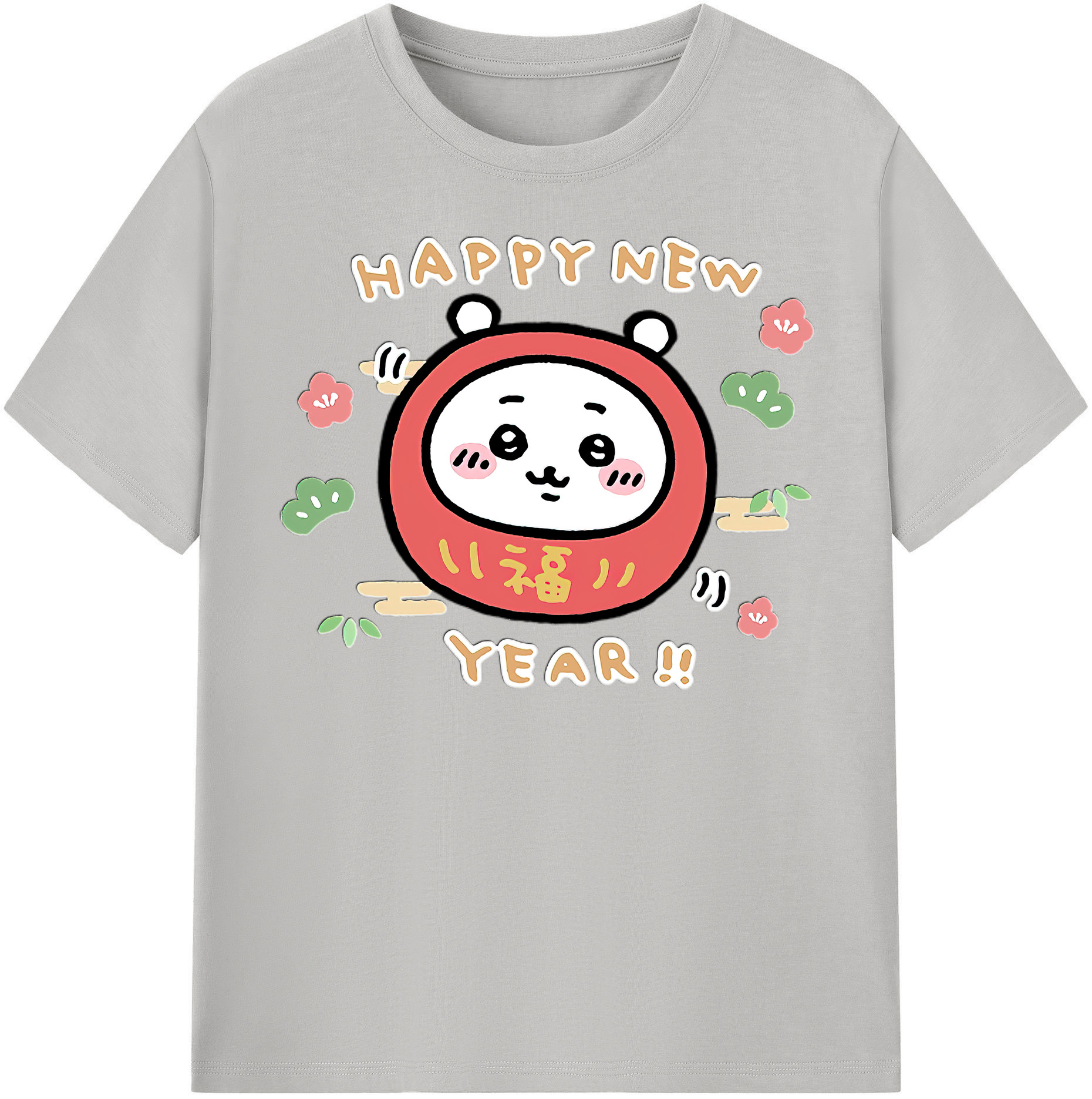 （画像用） ちいかわ ちいかわ Chii-kawa chiikawa レディースカジュアルプリントTシャツ（綿100％）
